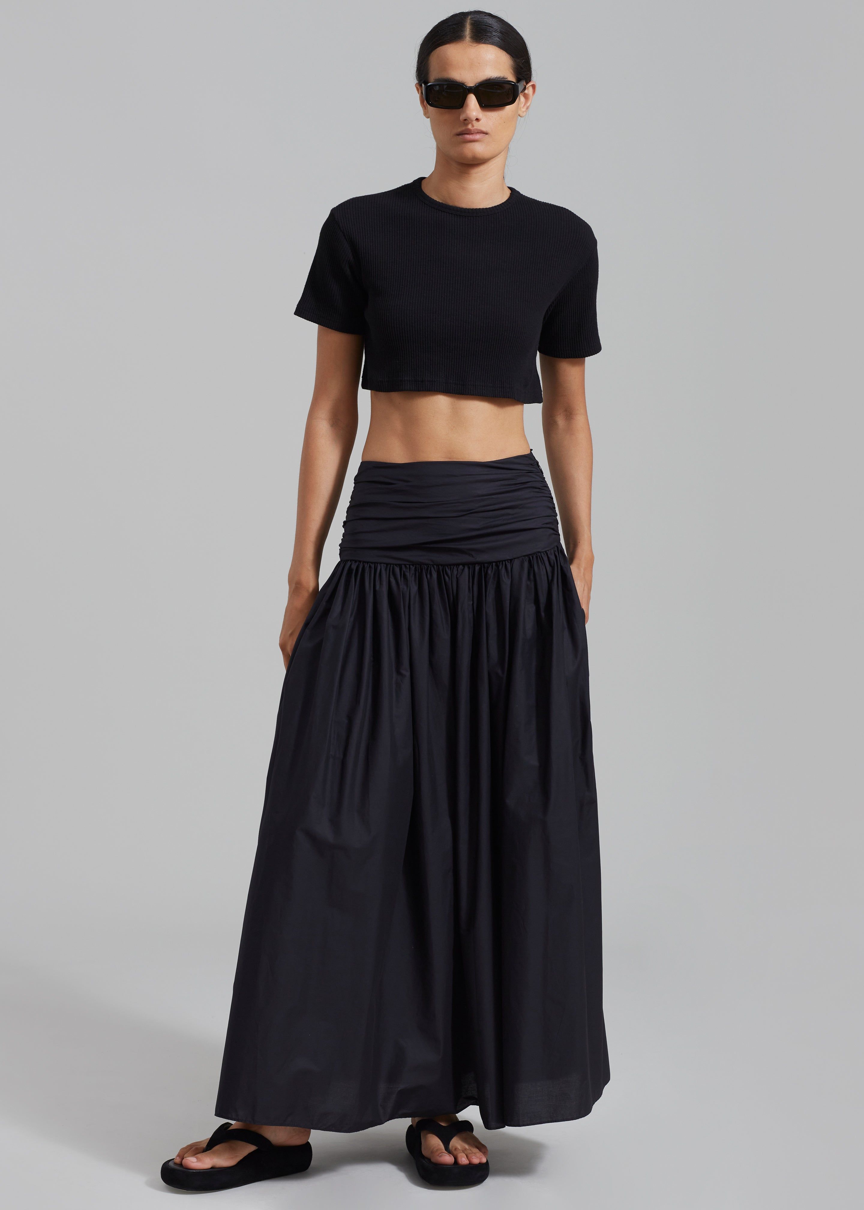 Matteau Rouched Maxi Skirt - Black sold by Frankie Shop product image thumbnail 3