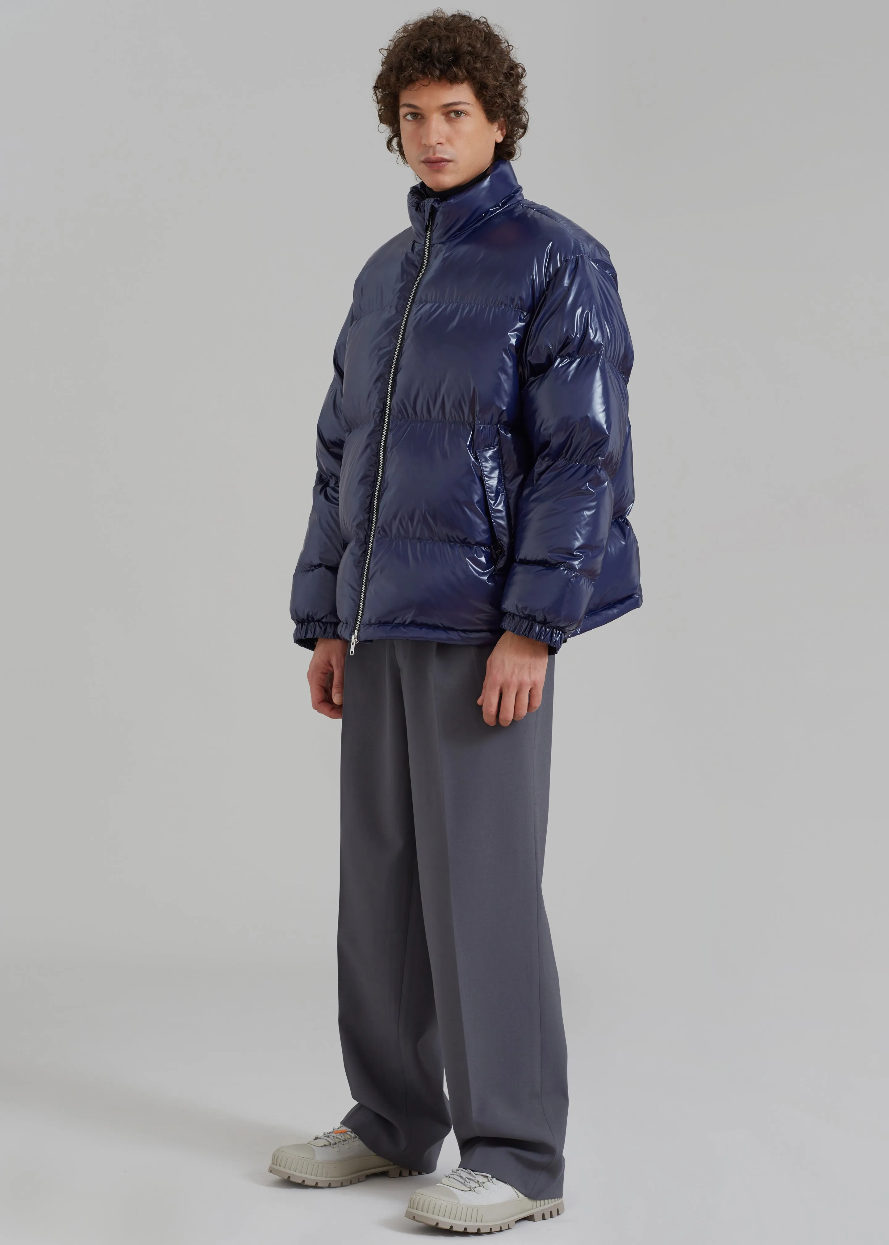 Carson Gloss Puffer - Navy sold by Frankie Shop product image thumbnail 4