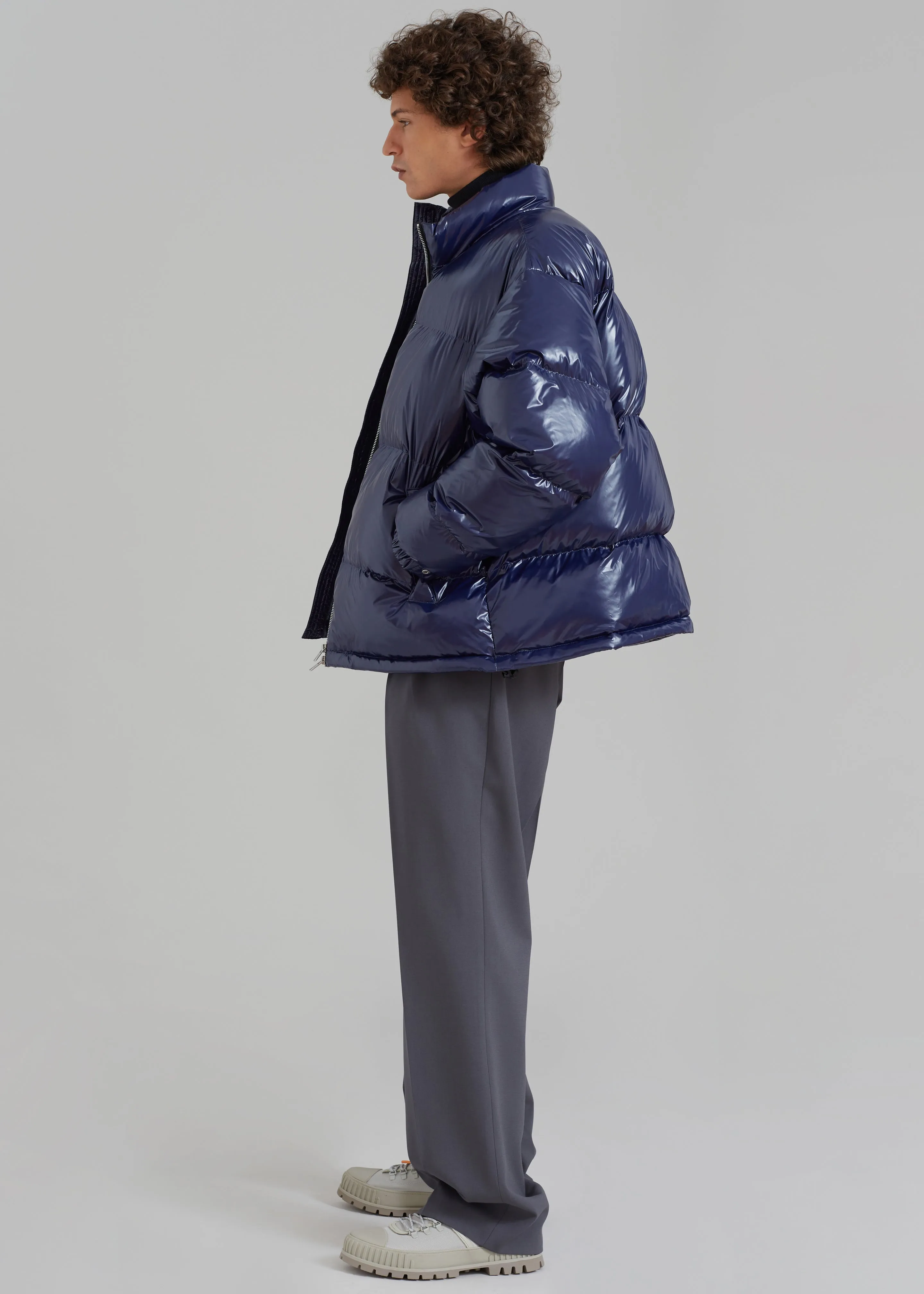 Carson Gloss Puffer - Navy sold by Frankie Shop product image thumbnail 5