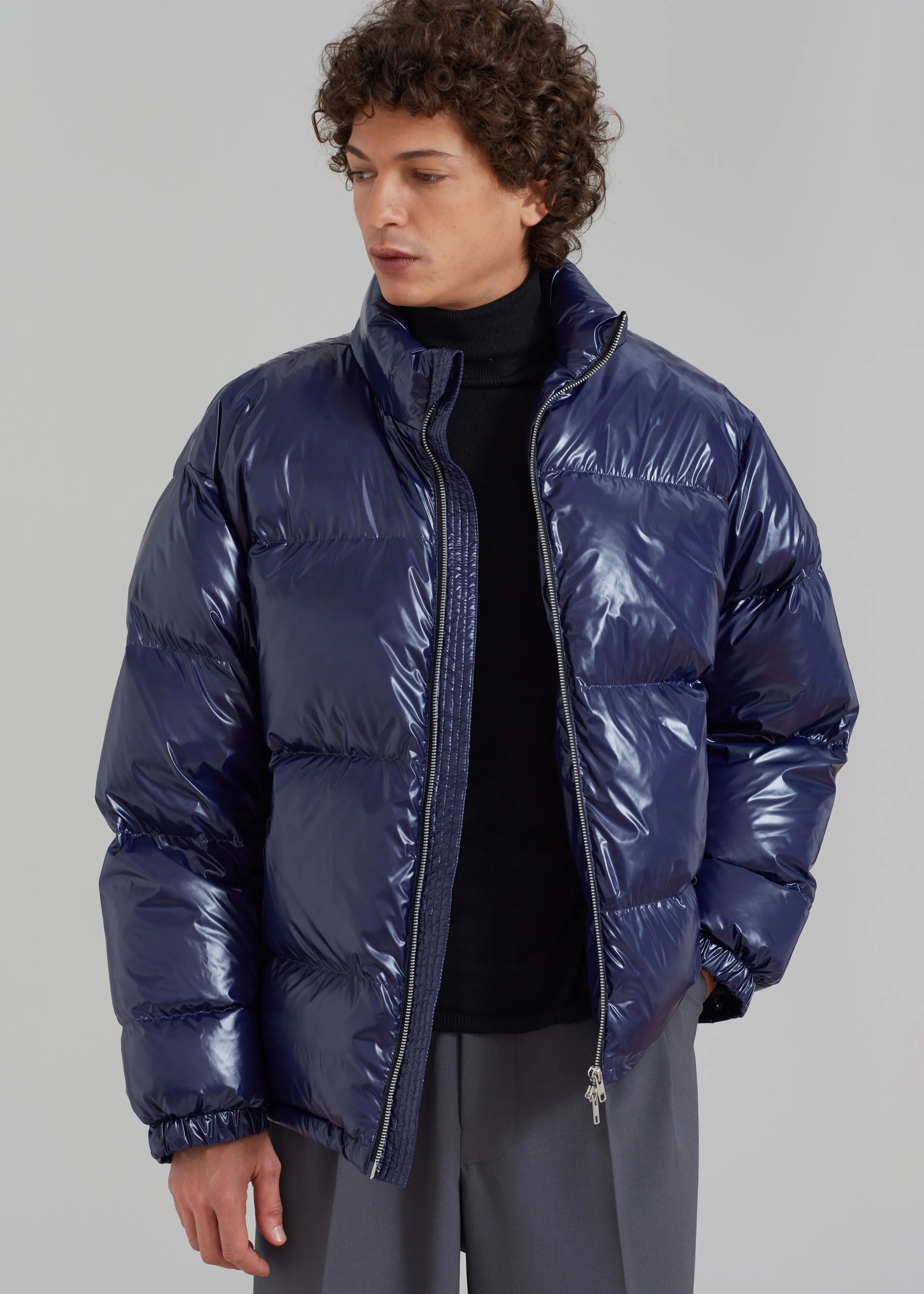 Carson Gloss Puffer - Navy sold by Frankie Shop product image thumbnail 2