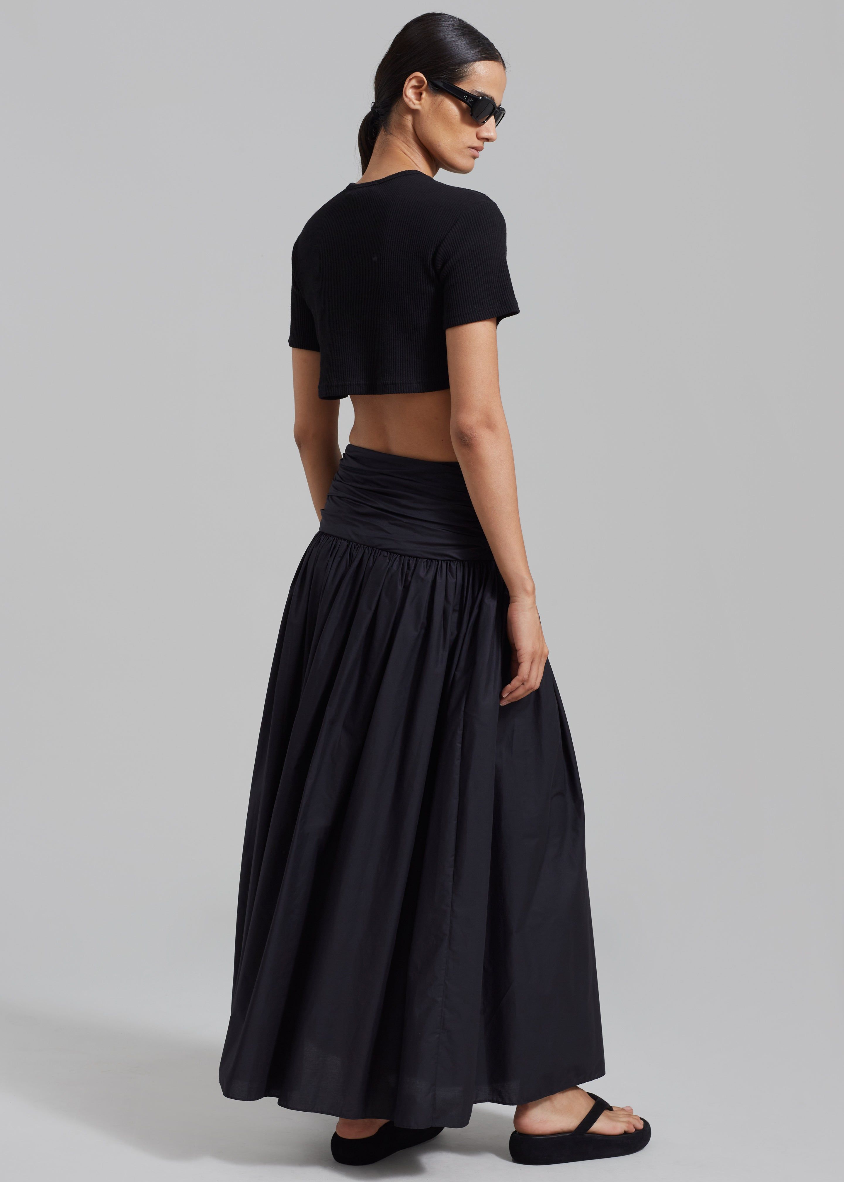 Matteau Ruched Maxi Skirt - Black sold by Frankie Shop product image thumbnail 7