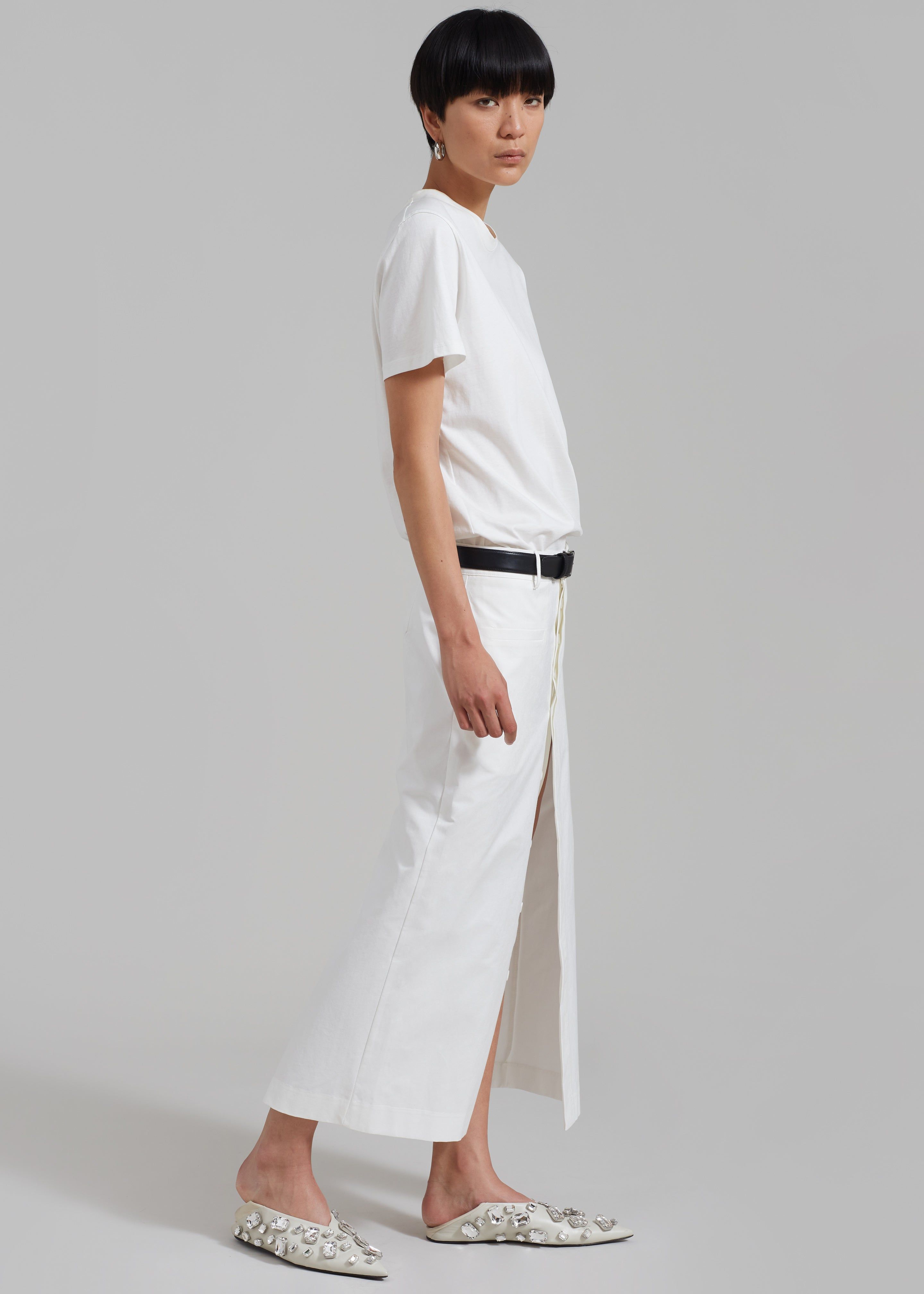 Norah Slit Midi Skirt - White sold by Frankie Shop product image thumbnail 2