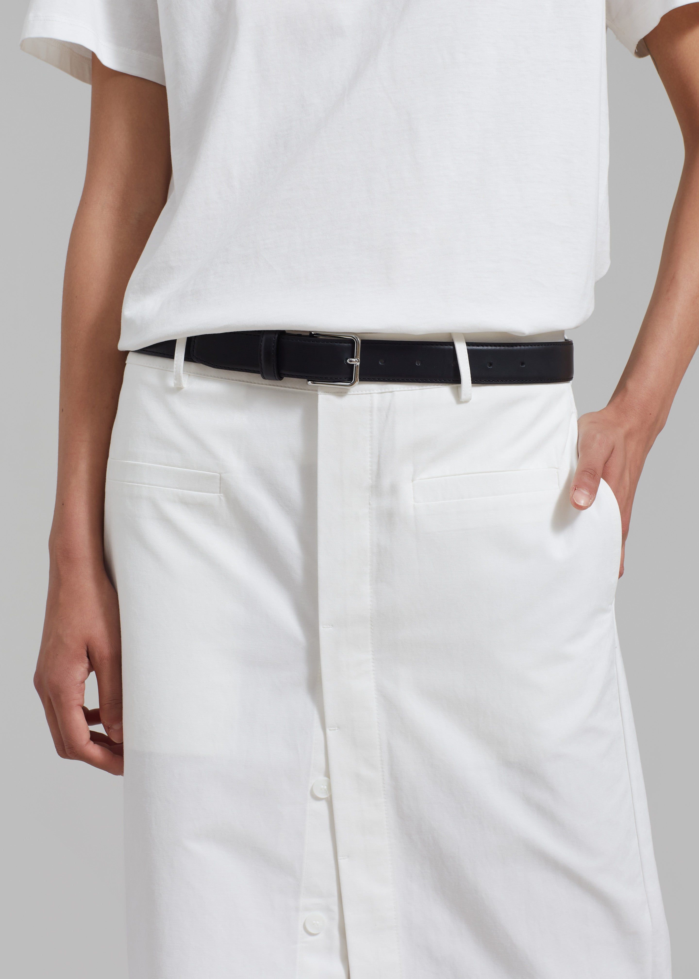 Norah Slit Midi Skirt - White sold by Frankie Shop product image thumbnail 4