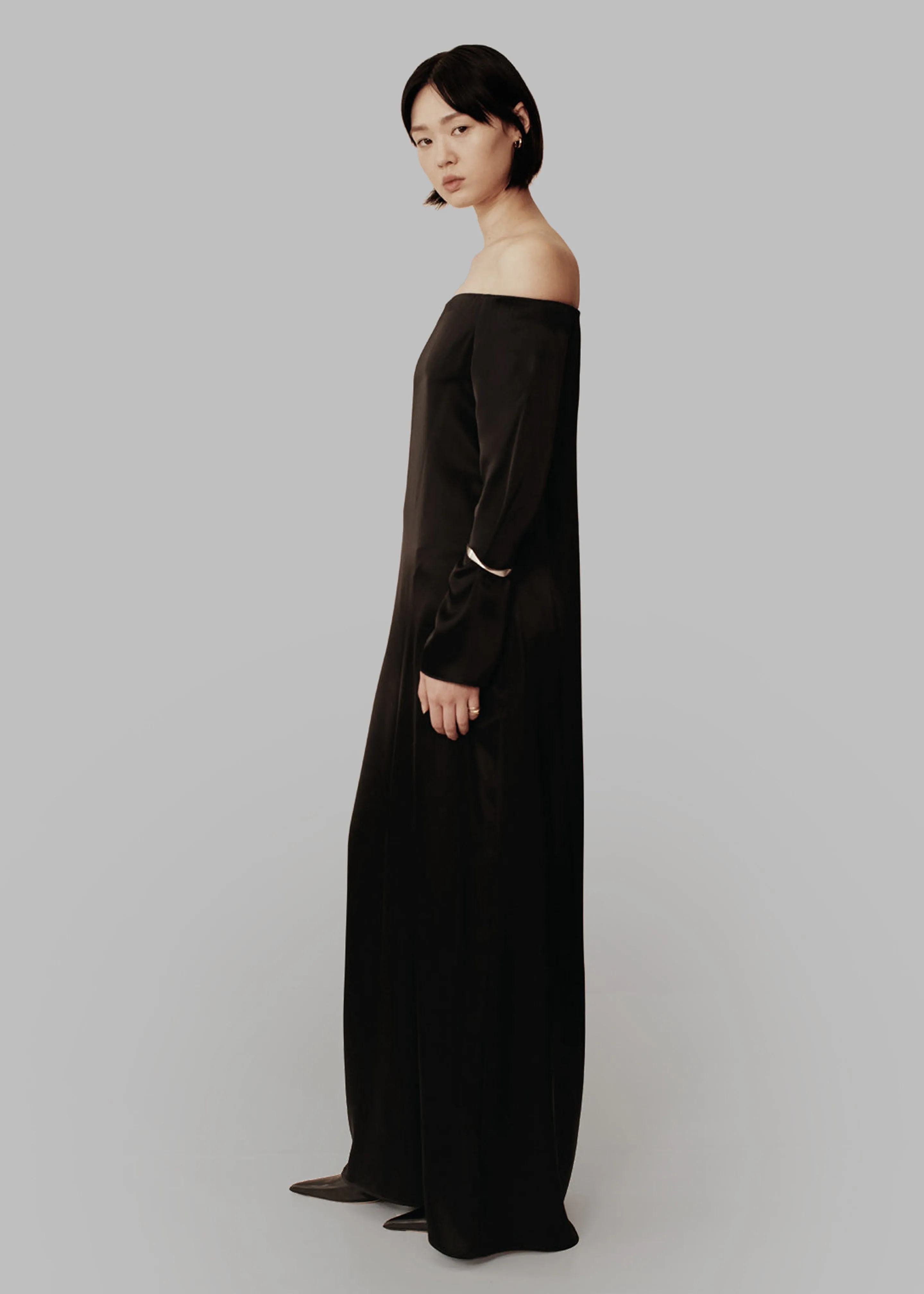 Esse Studios Off Shoulder Column Dress - Black sold by Frankie Shop product image thumbnail 3