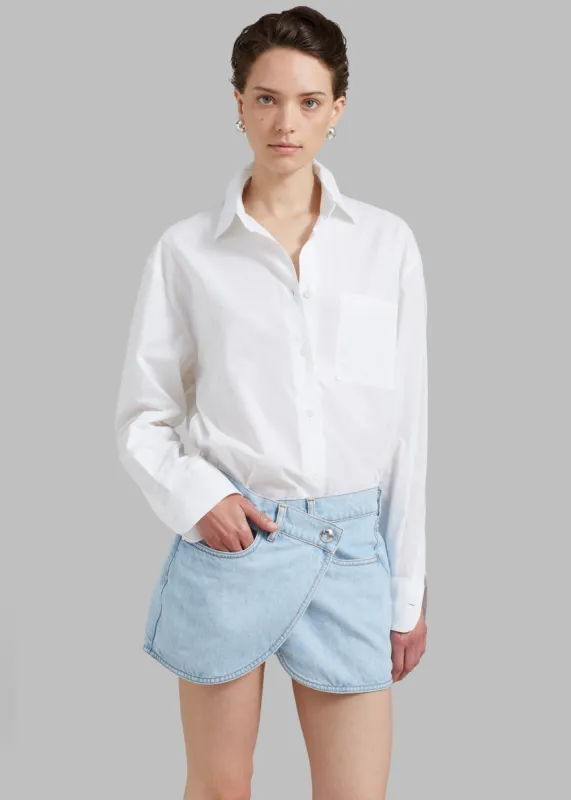 Coperni Denim Mini Skirt - Ice Blue made by Frankie Shop