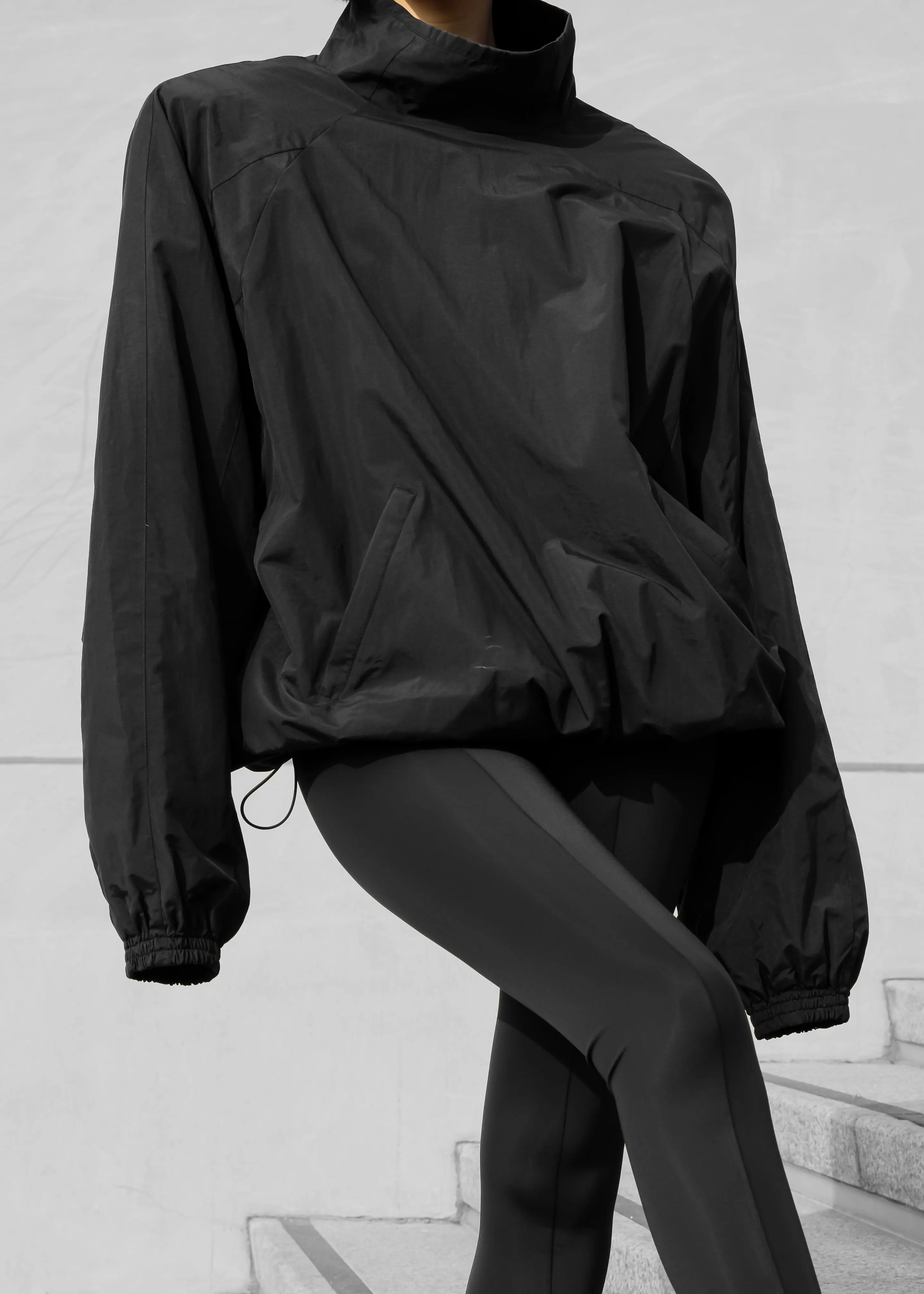 Doyle Mockneck Anorak - Black sold by Frankie Shop product image thumbnail 4