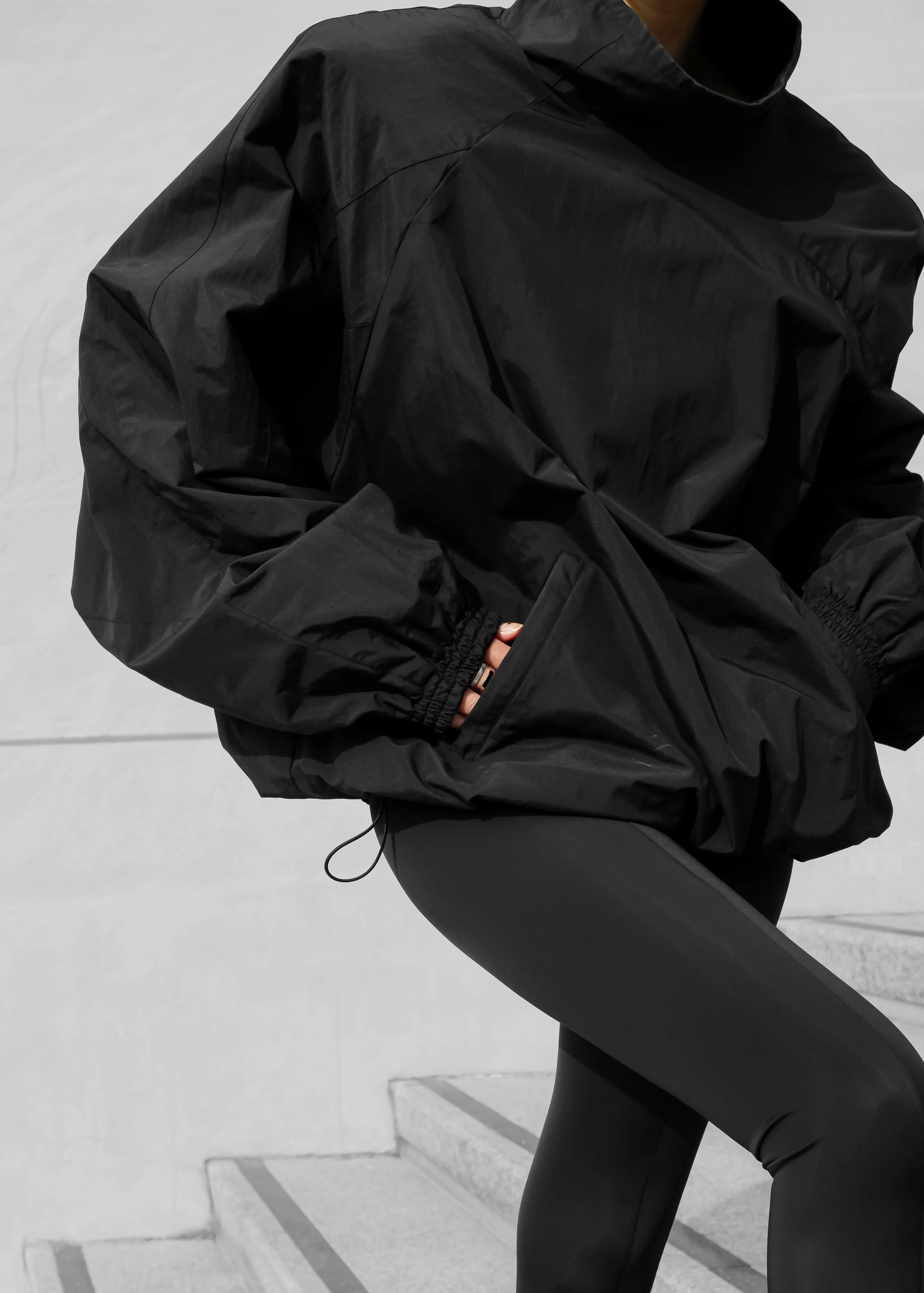 Doyle Mockneck Anorak - Black sold by Frankie Shop product image thumbnail 2