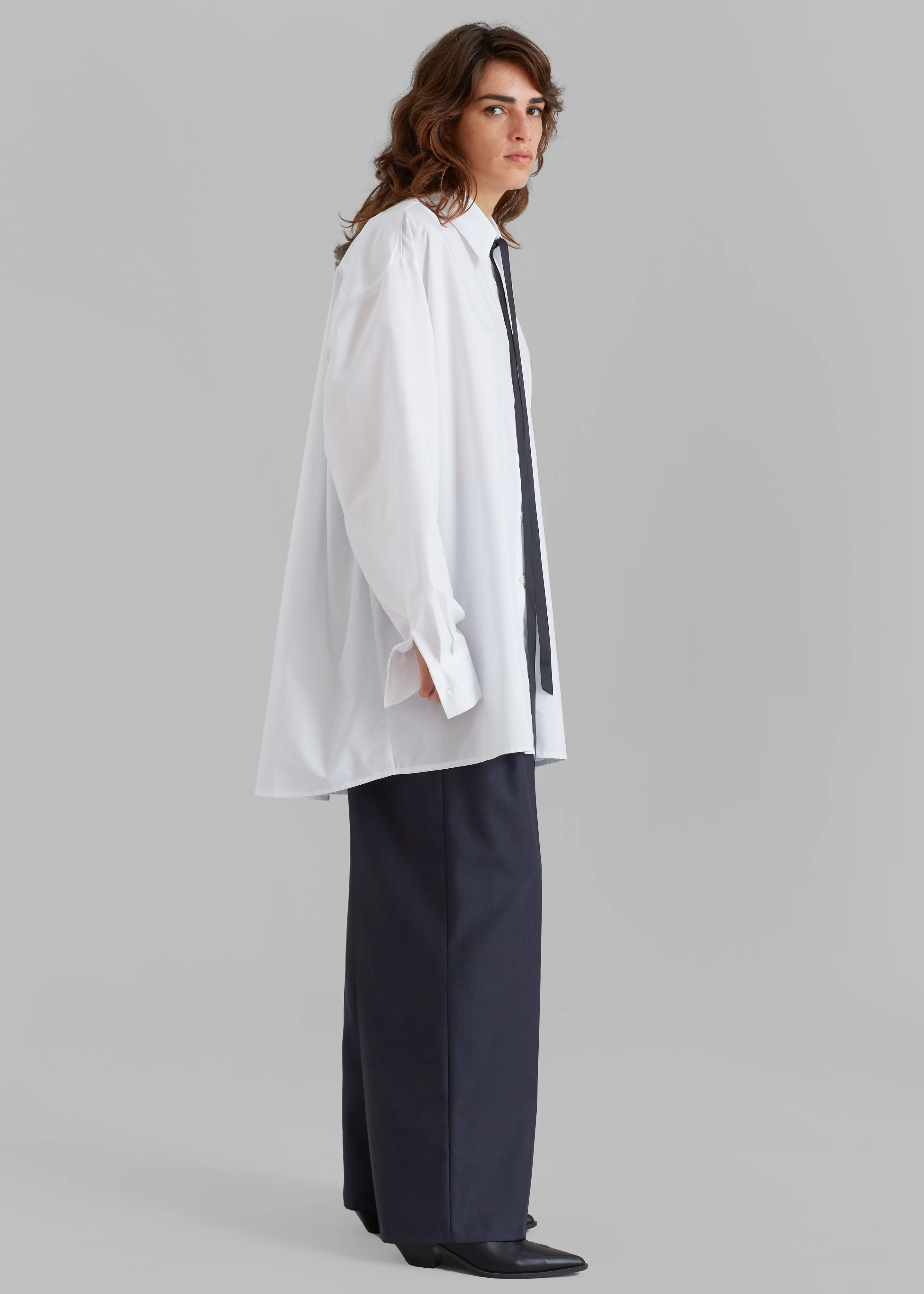 Jany Tie-Neck Shirt - White sold by Frankie Shop product image thumbnail 2