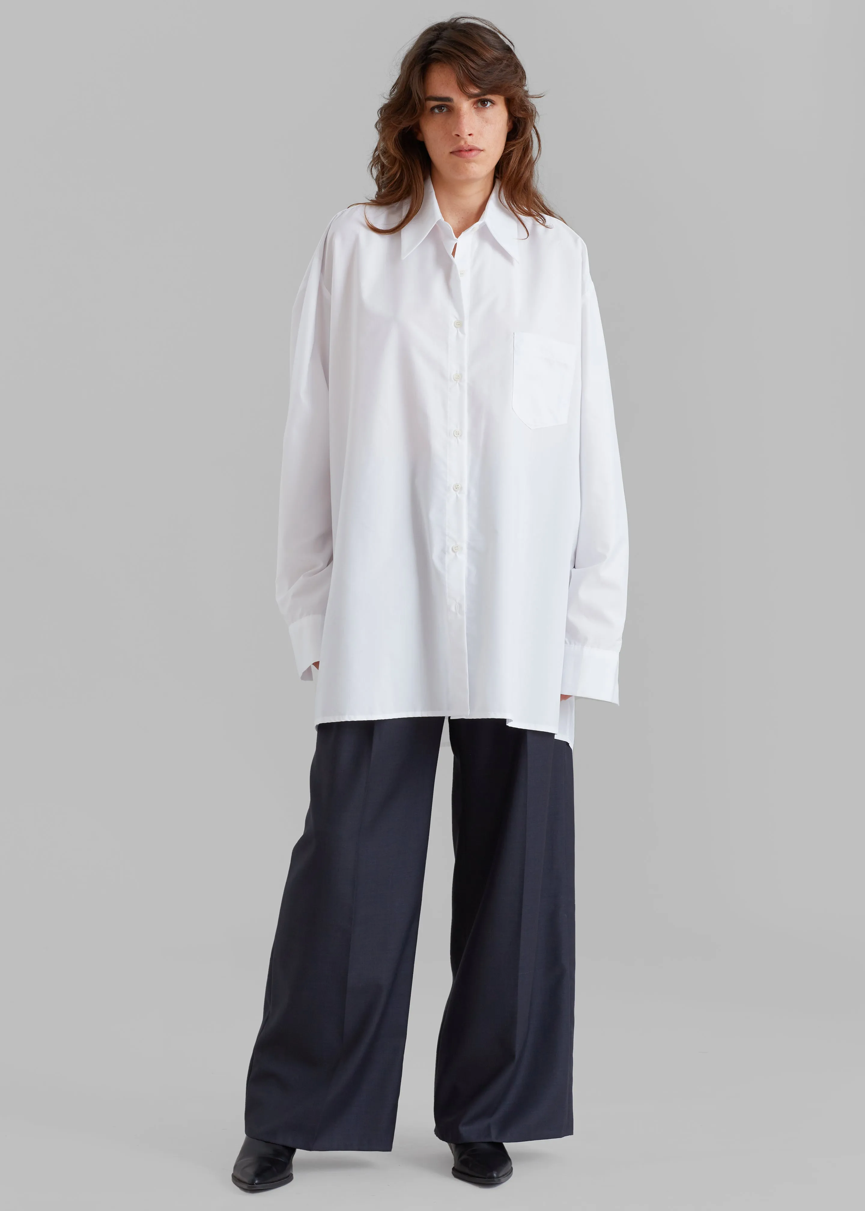 Jany Tie-Neck Shirt - White sold by Frankie Shop product image thumbnail 4