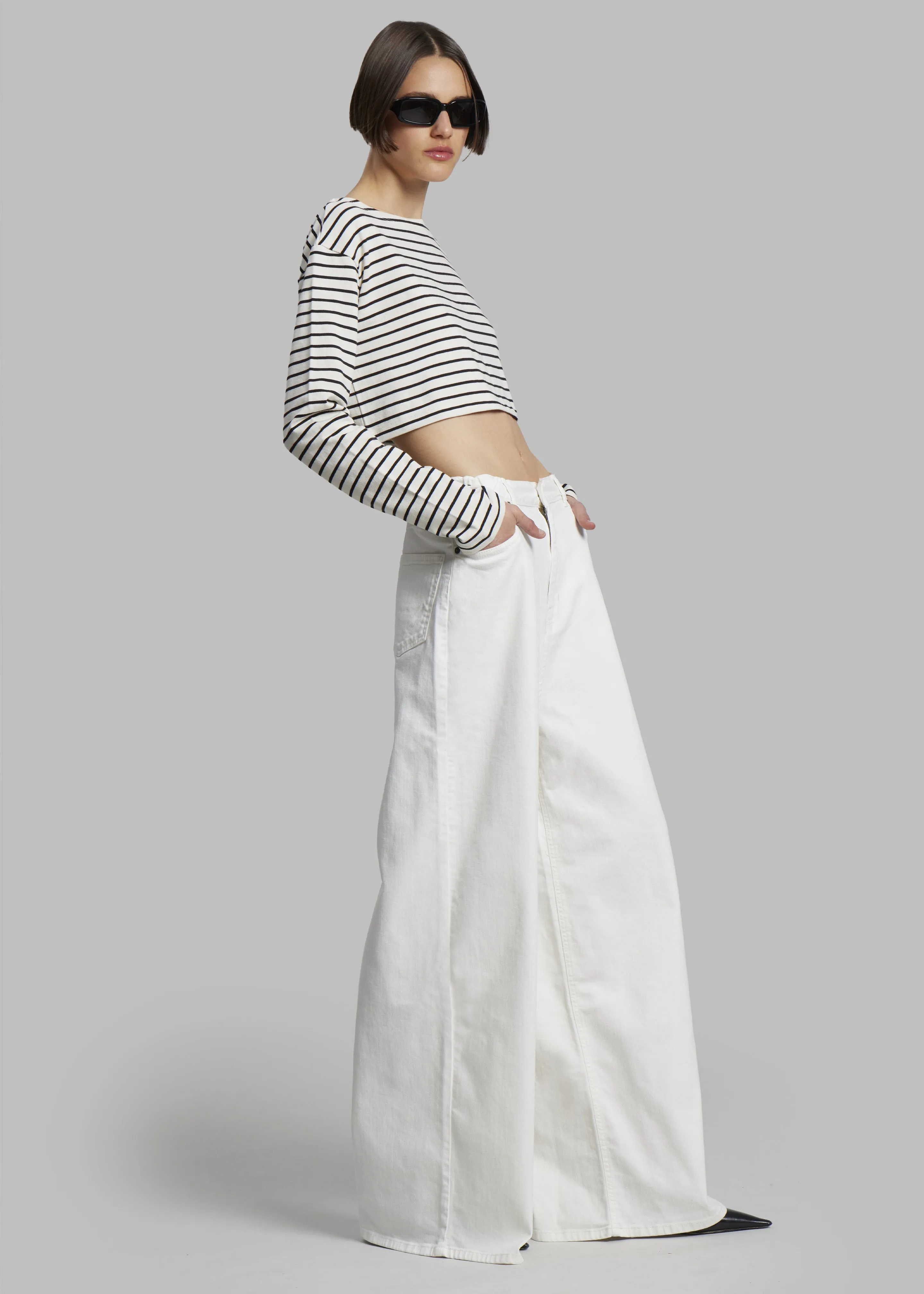 Tilla Boatneck Top - Black Stripe sold by Frankie Shop product image thumbnail 2