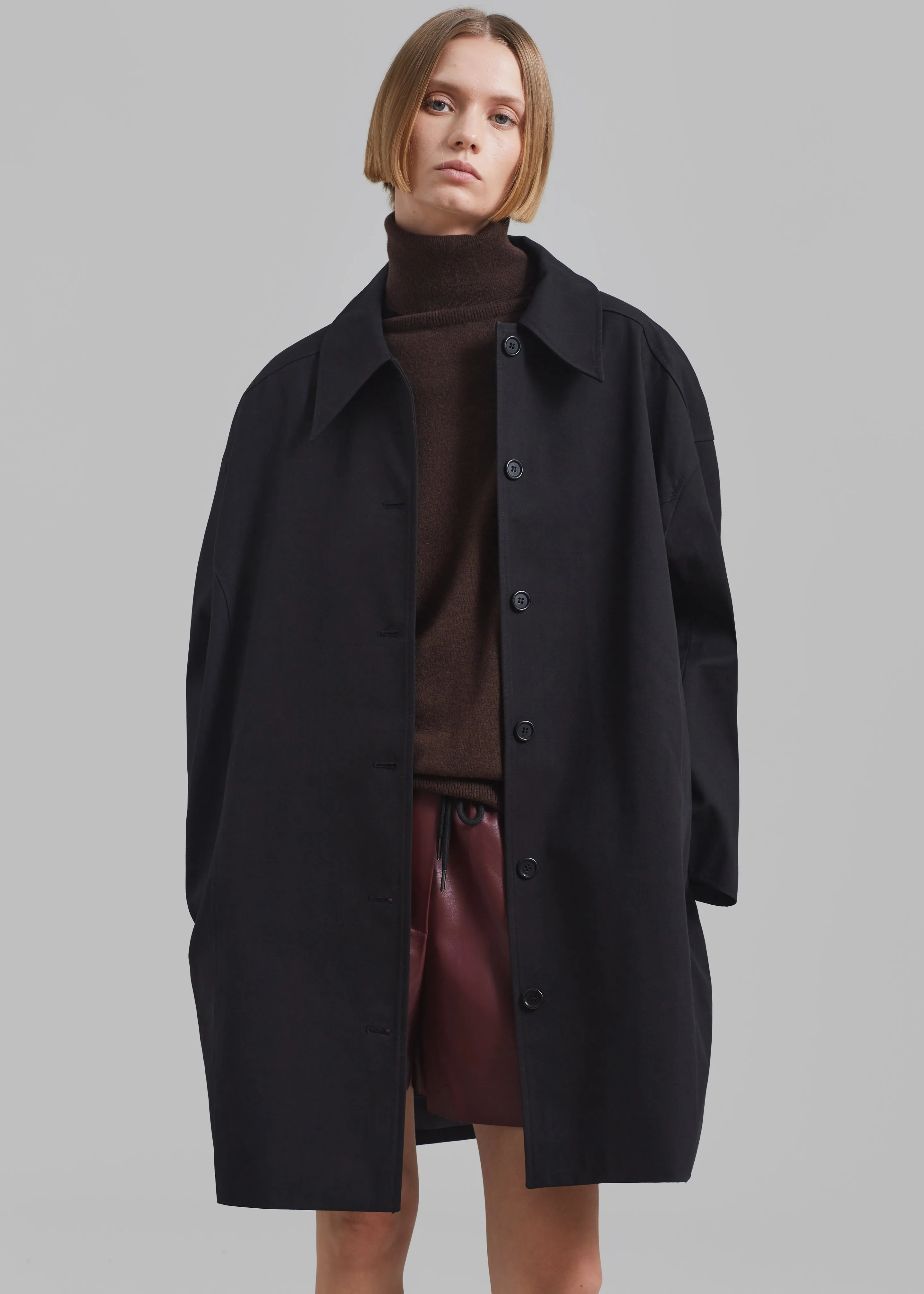 Stevie Peacoat - Black sold by Frankie Shop