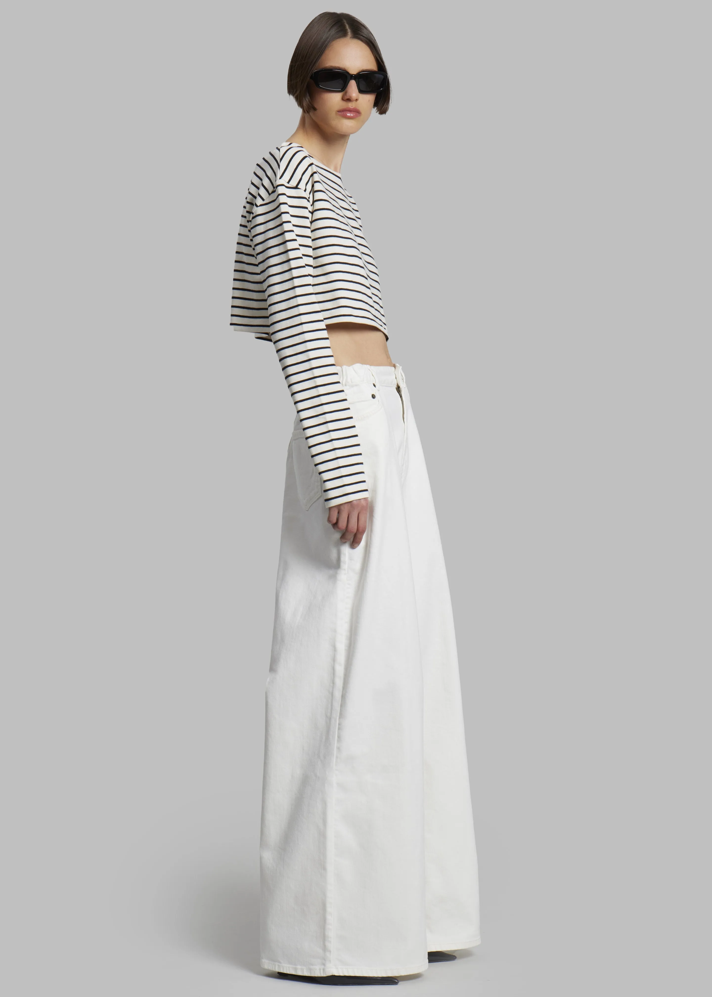 Tilla Boatneck Top - Black Stripe sold by Frankie Shop product image thumbnail 4