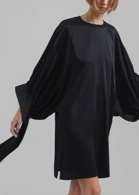 JW Anderson Tab Sleeve Dress - Black sold by Frankie Shop