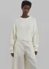 Teague Cropped Sweater - White sold by Frankie Shop