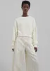 Teague Cropped Sweater - White sold by Frankie Shop