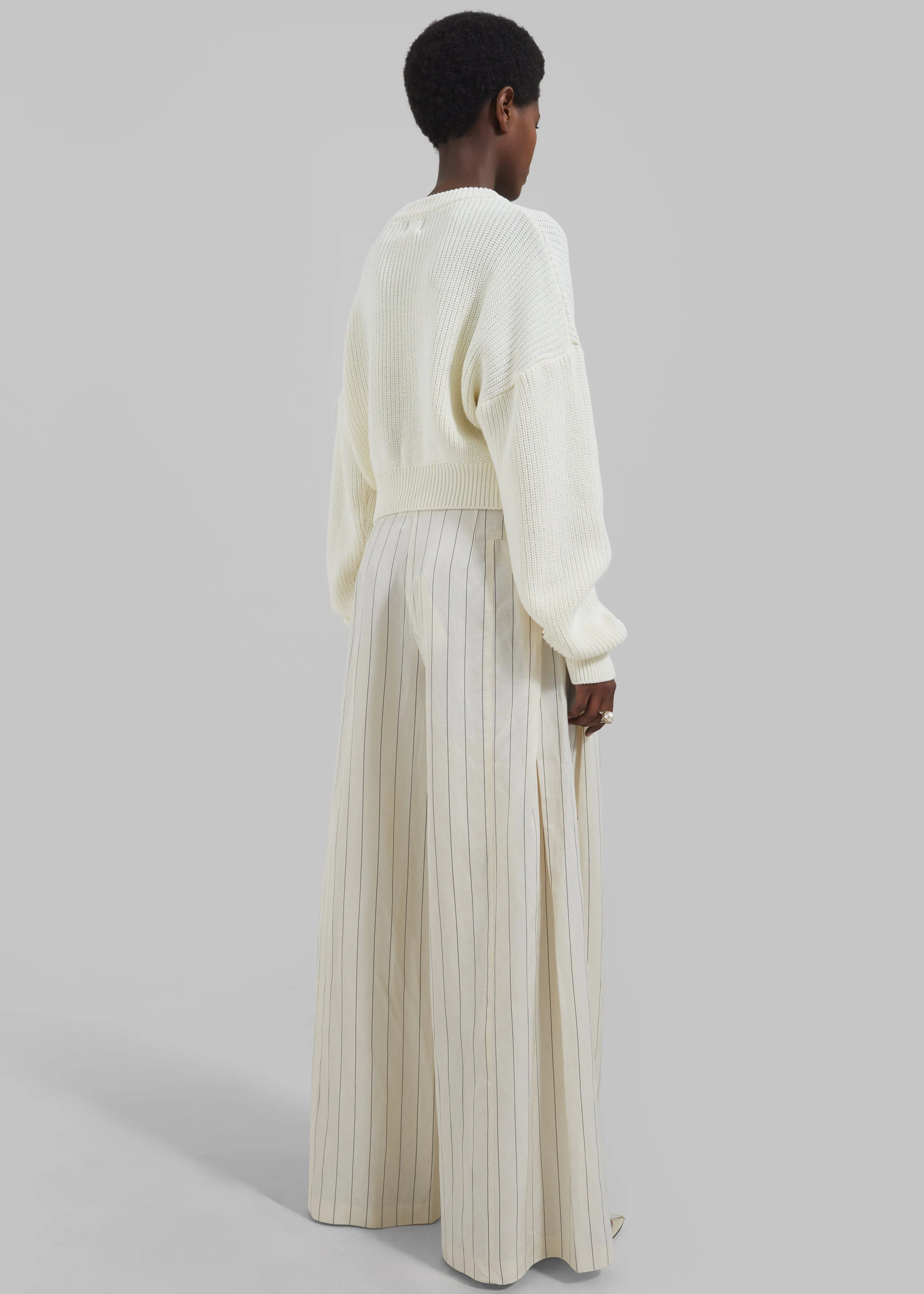 Teague Cropped Sweater - White sold by Frankie Shop product image thumbnail 5