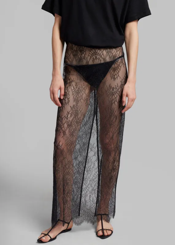 Esse Studios Solace Column Skirt - Black made by Frankie Shop