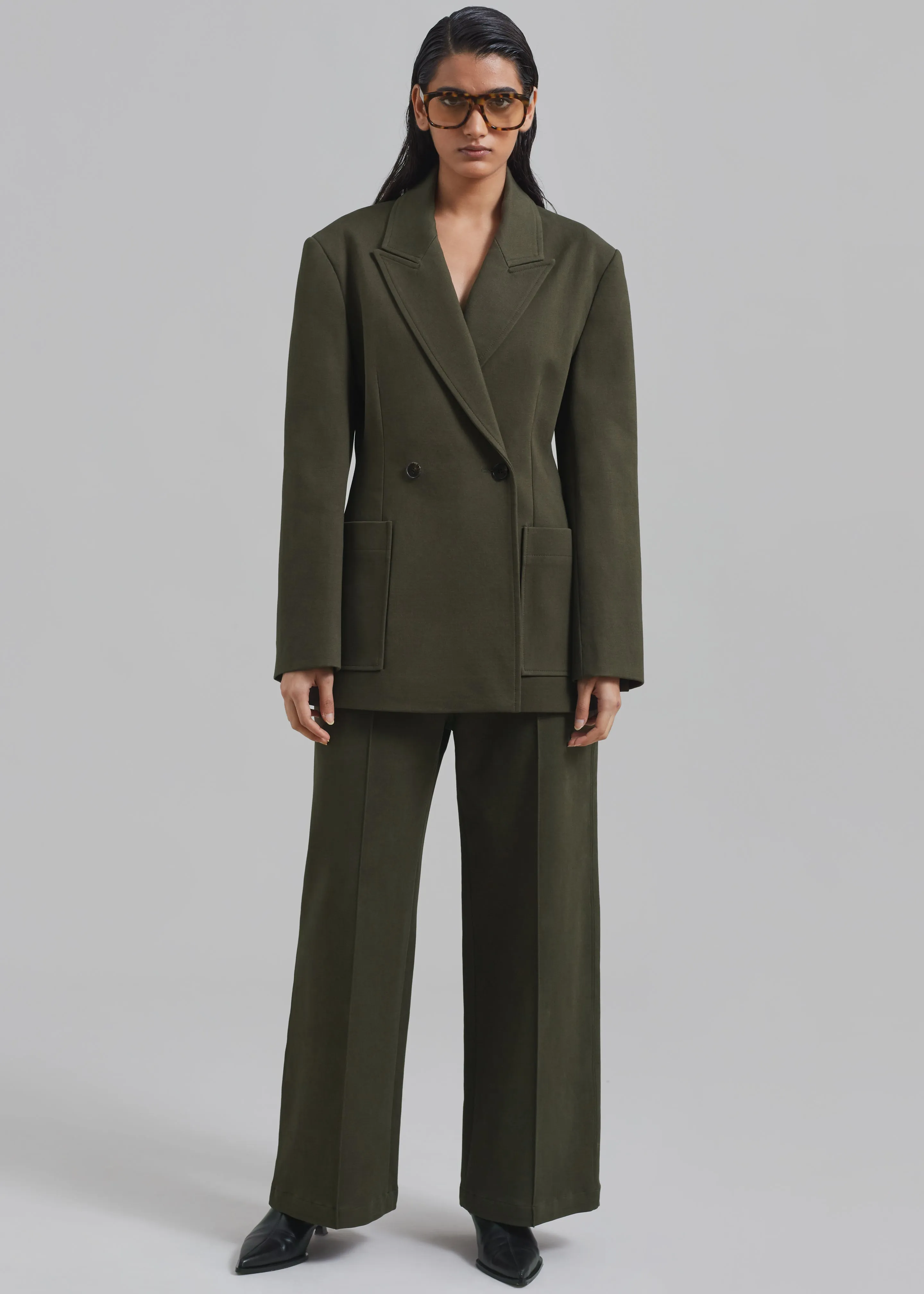 Devon Blazer - Khaki sold by Frankie Shop product image thumbnail 2