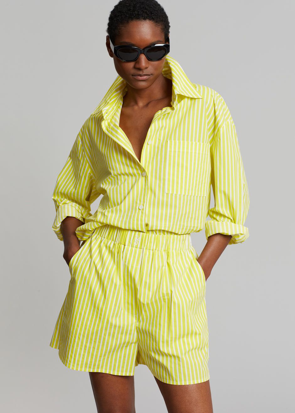 Lui Cotton Boxer Short - Citrus Stripe sold by Frankie Shop