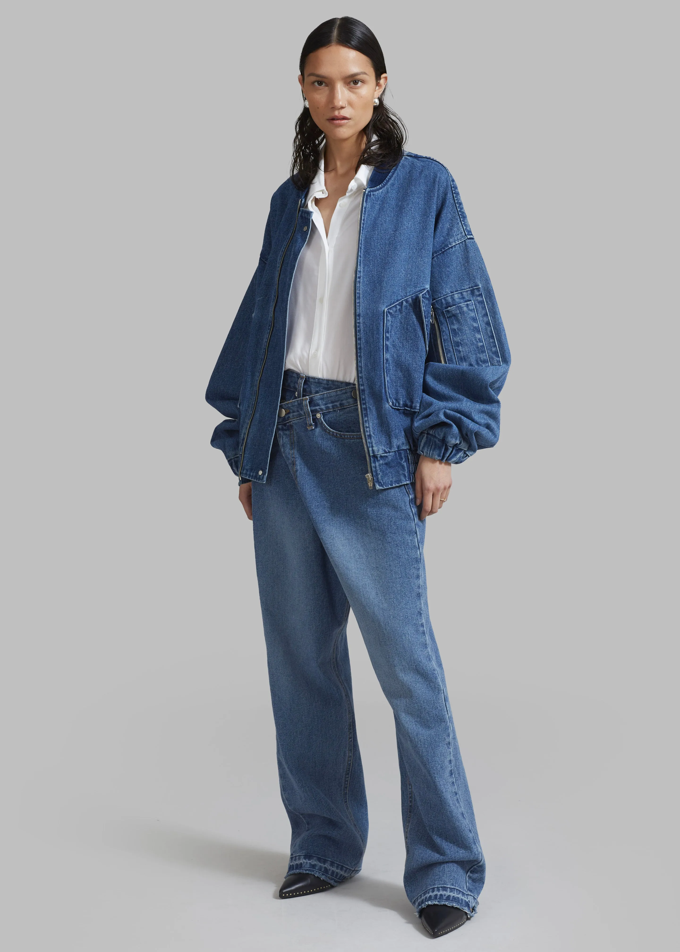 Cade Denim Bomber - Medium Wash sold by Frankie Shop product image thumbnail 3