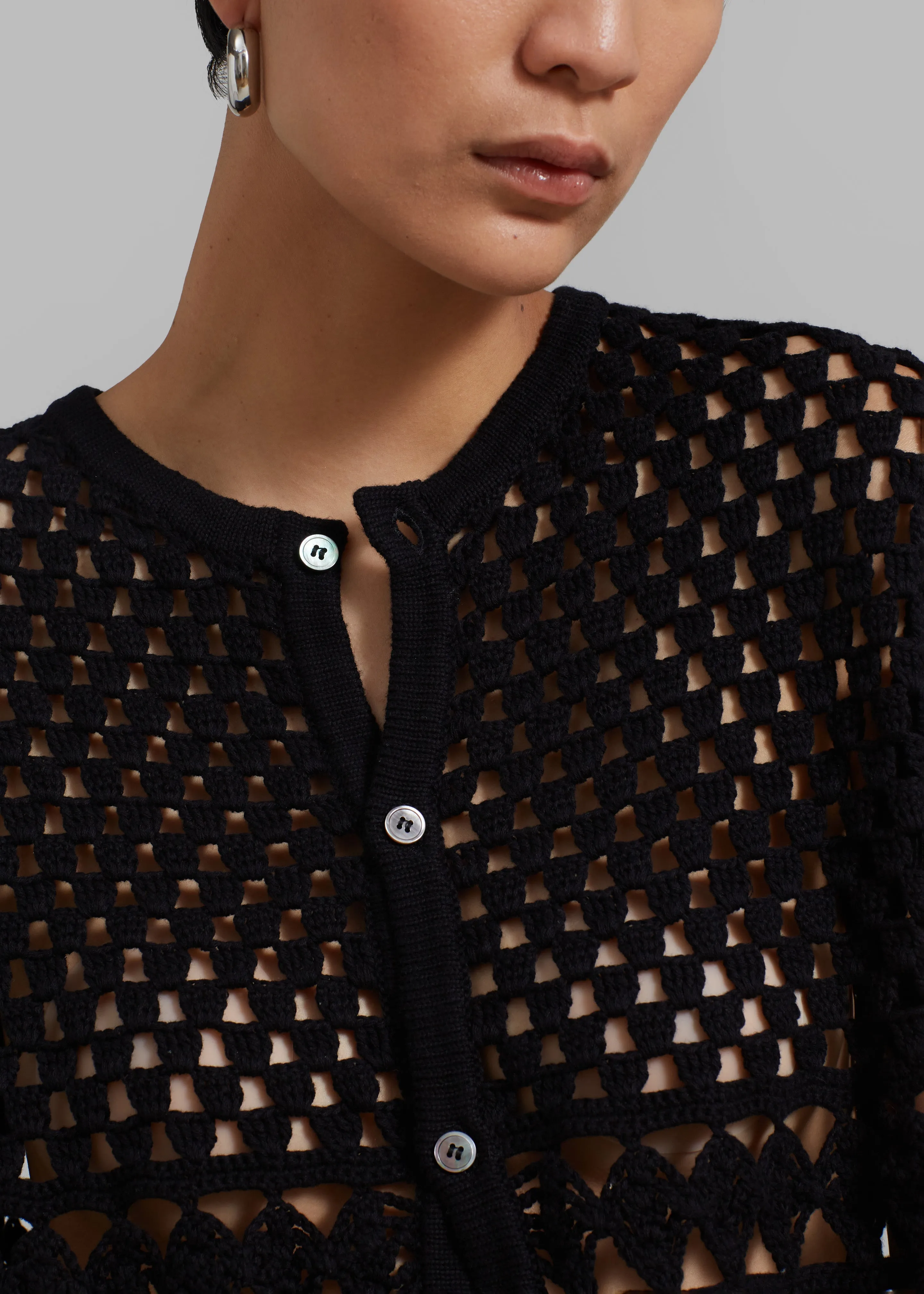 Esme Crochet Vest - Black sold by Frankie Shop product image thumbnail 4