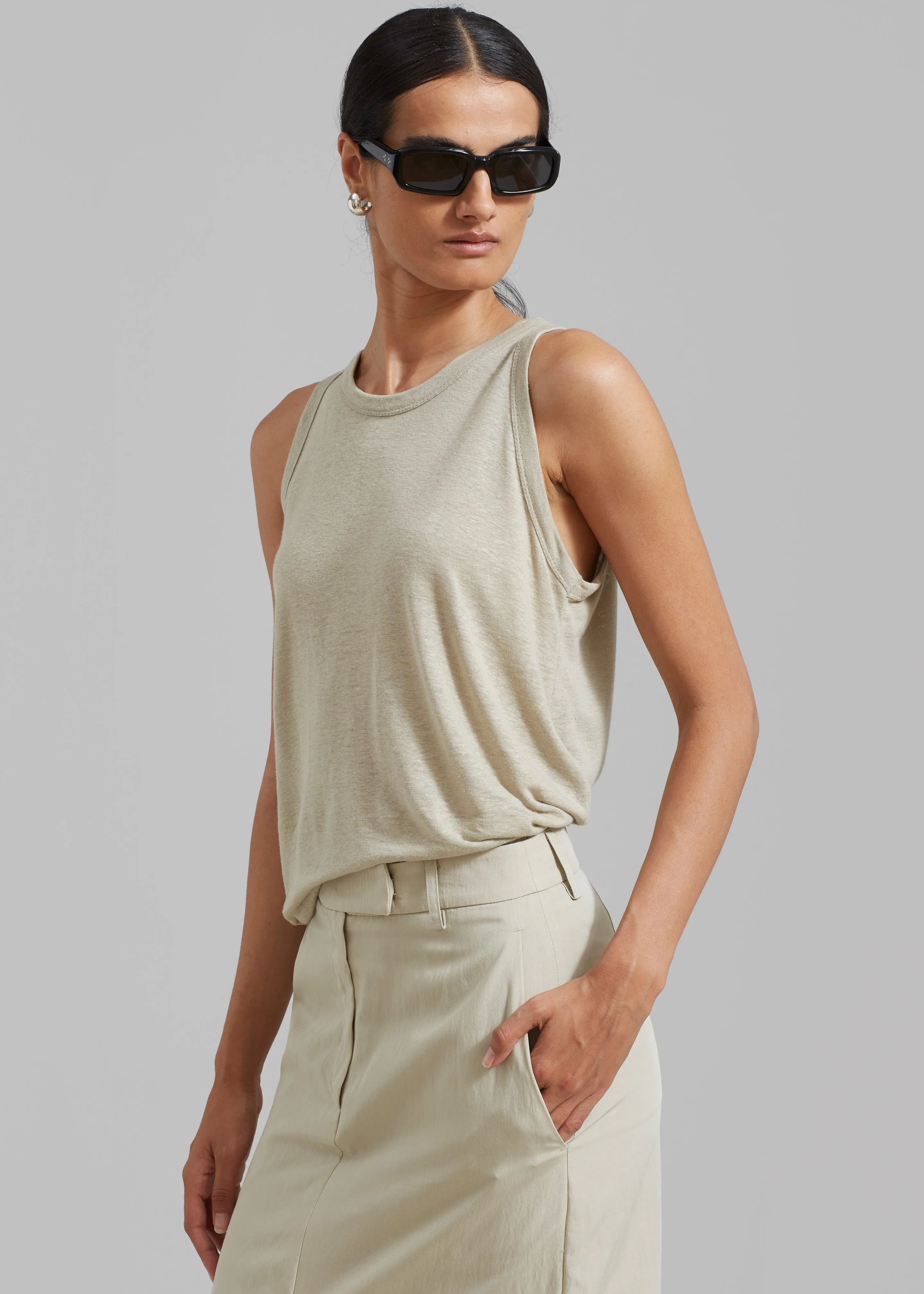 Taya Tank Top - Olive sold by Frankie Shop product image thumbnail 2