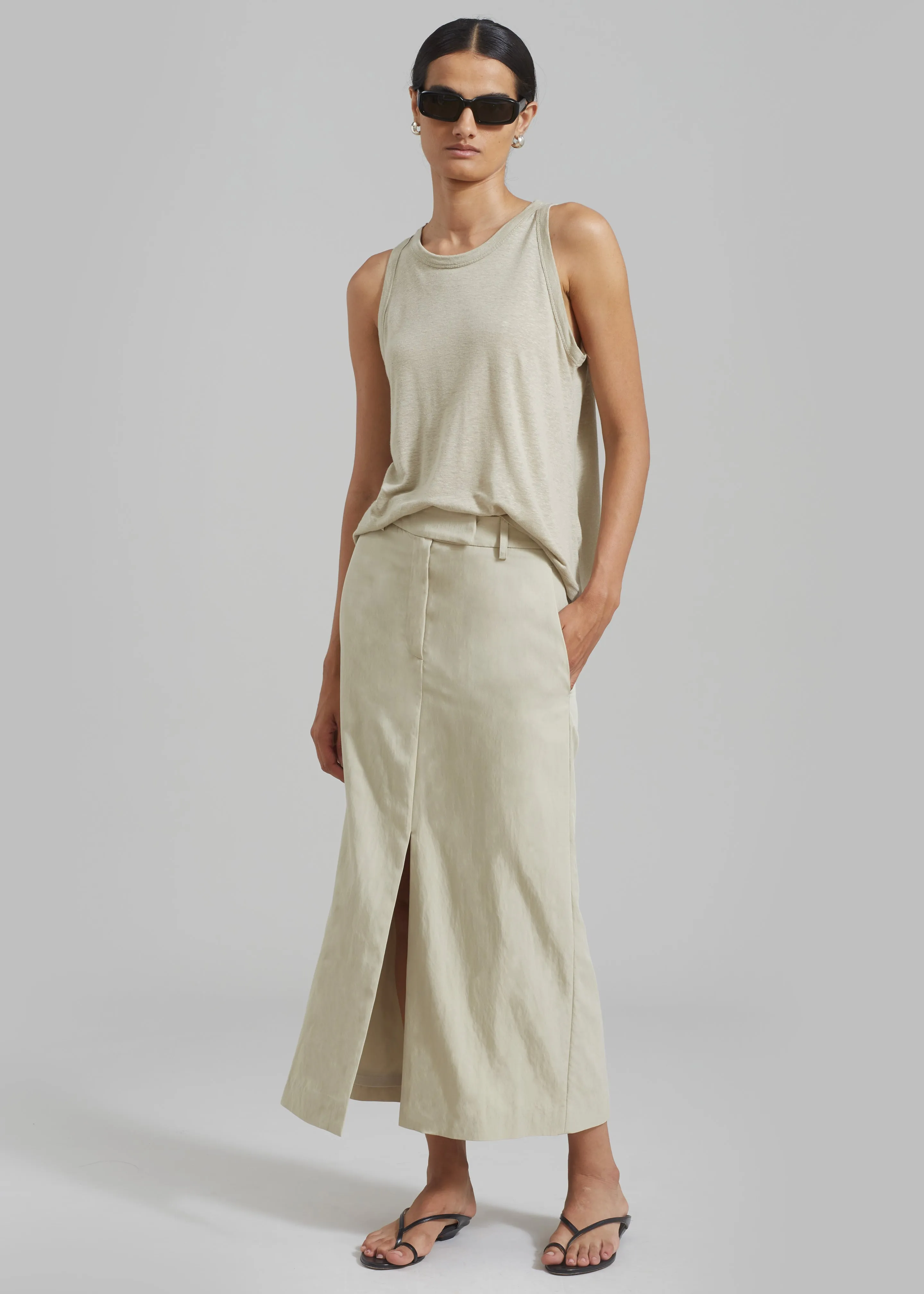 Taya Tank Top - Olive sold by Frankie Shop