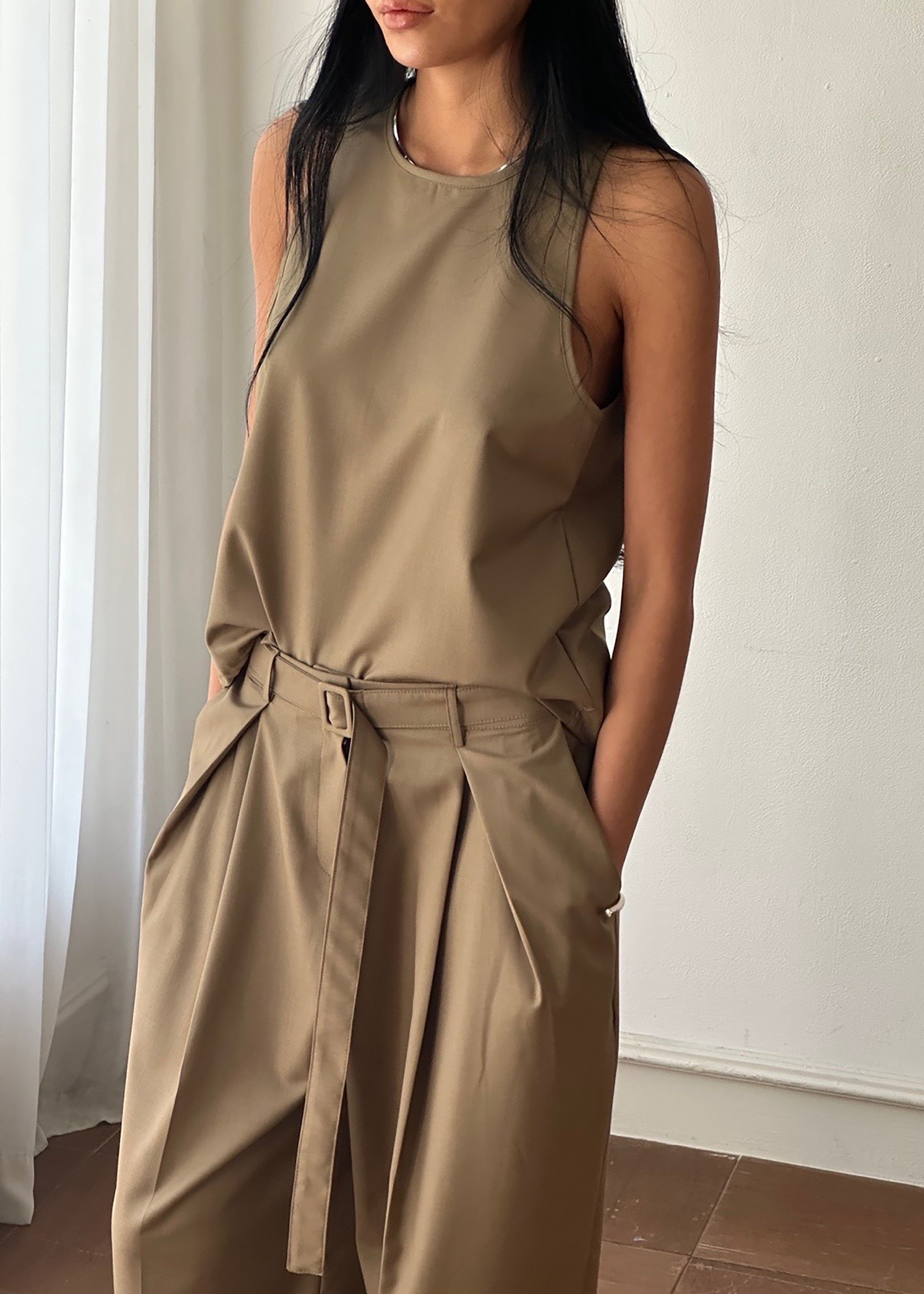 Clay Sleeveless Top - Desert Taupe sold by Frankie Shop product image thumbnail 2