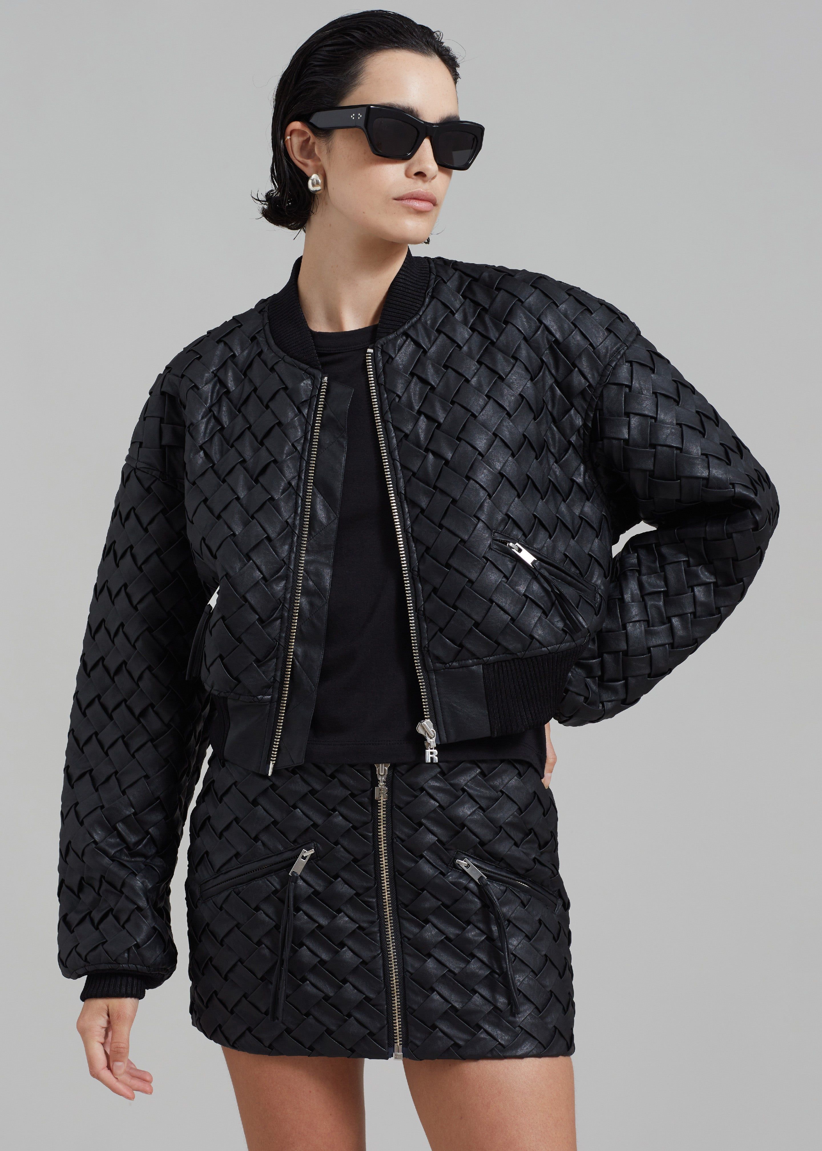 ROTATE Braided Bomber Jacket - Black sold by Frankie Shop product image thumbnail 4