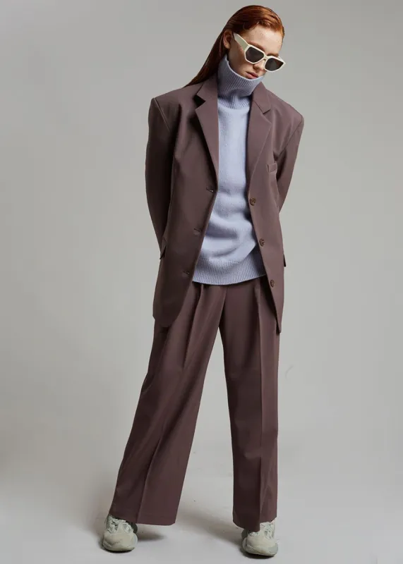 Livia Suit Pants - Prune sold by Frankie Shop