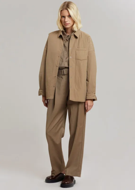 Tove Padded Shirt - Natural made by Frankie Shop