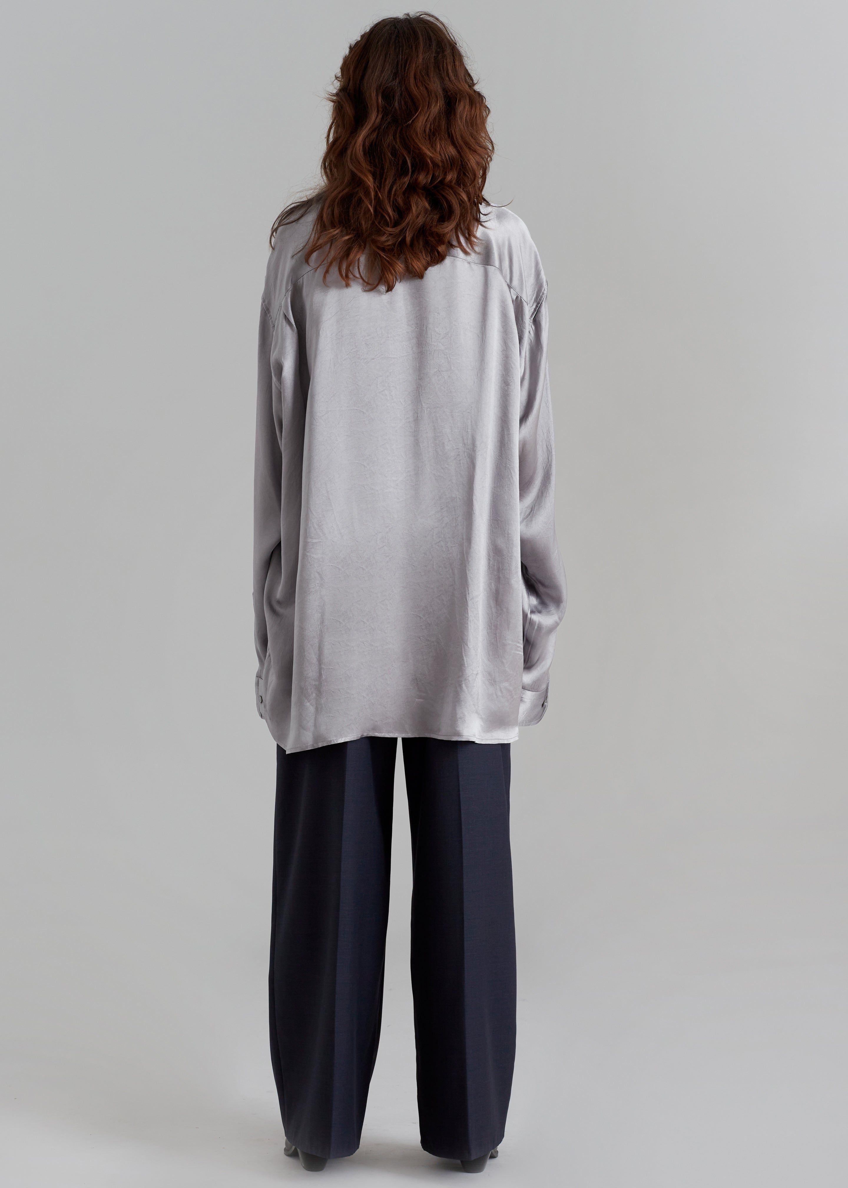 Paes Silky Shirt - Grey sold by Frankie Shop product image thumbnail 7