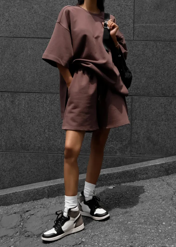 Memphis Fleece Set - Brown sold by Frankie Shop