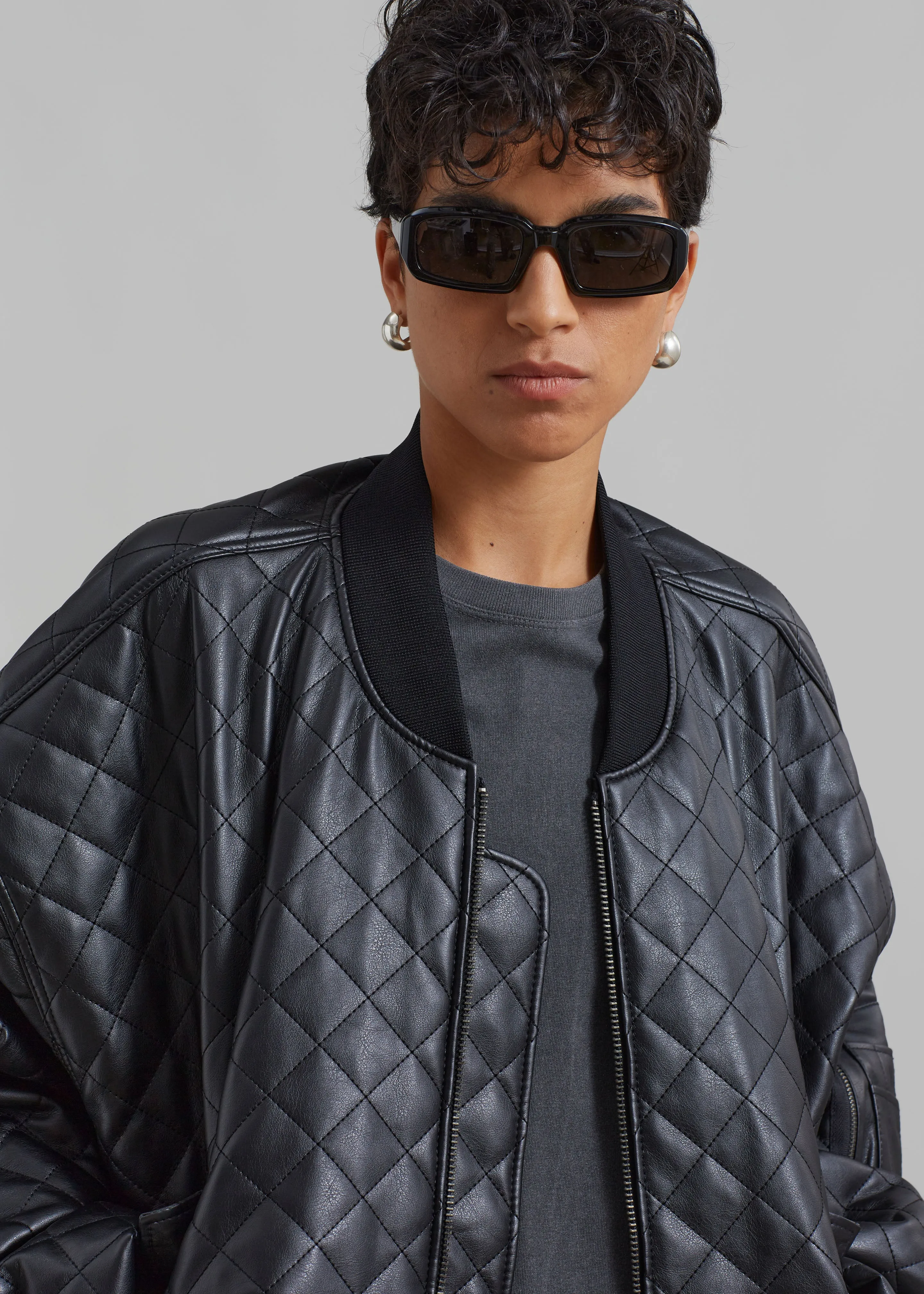 Rosalia Quilted Jacket - Black sold by Frankie Shop product image thumbnail 5