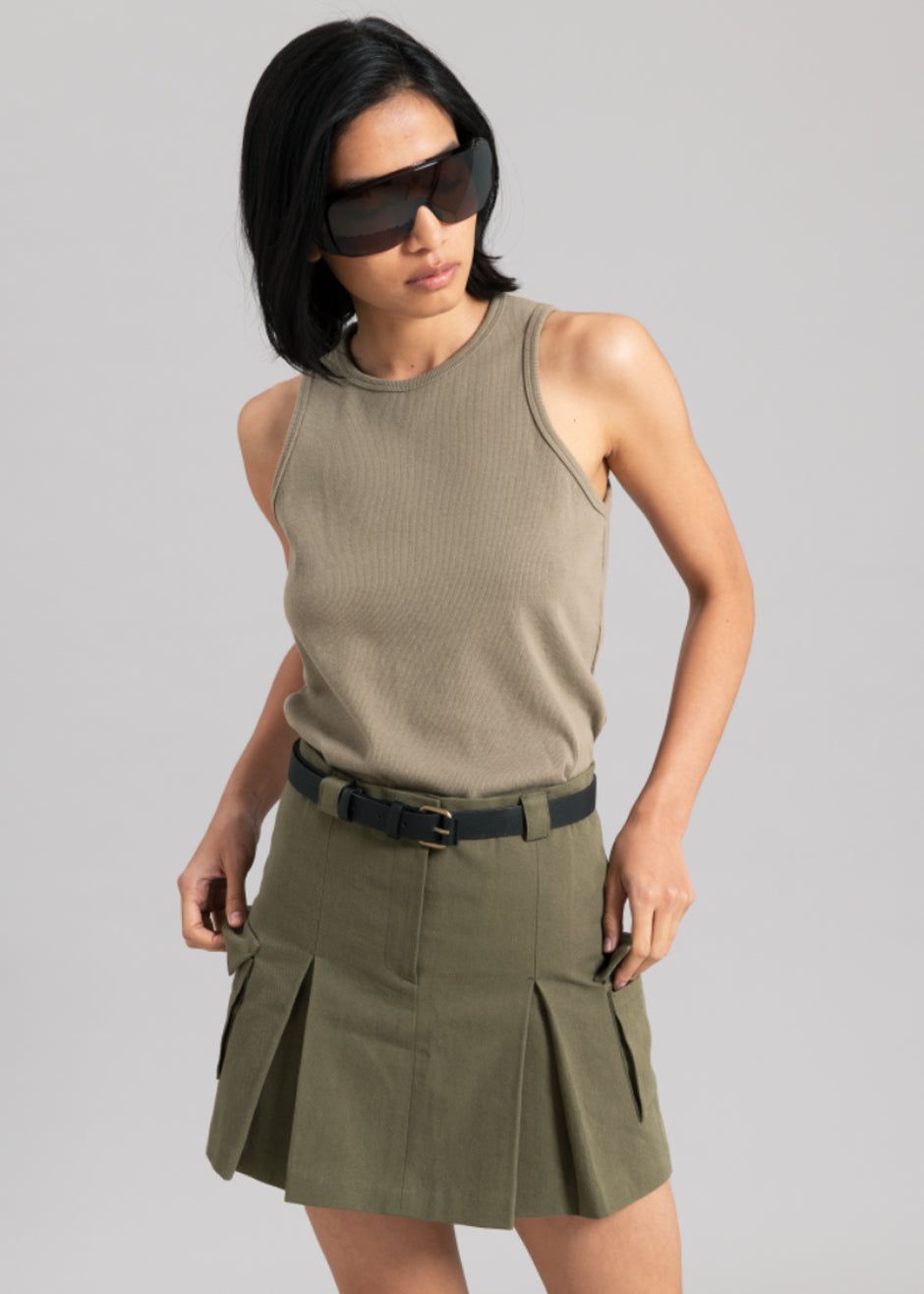 Liko Tank - Olive sold by Frankie Shop