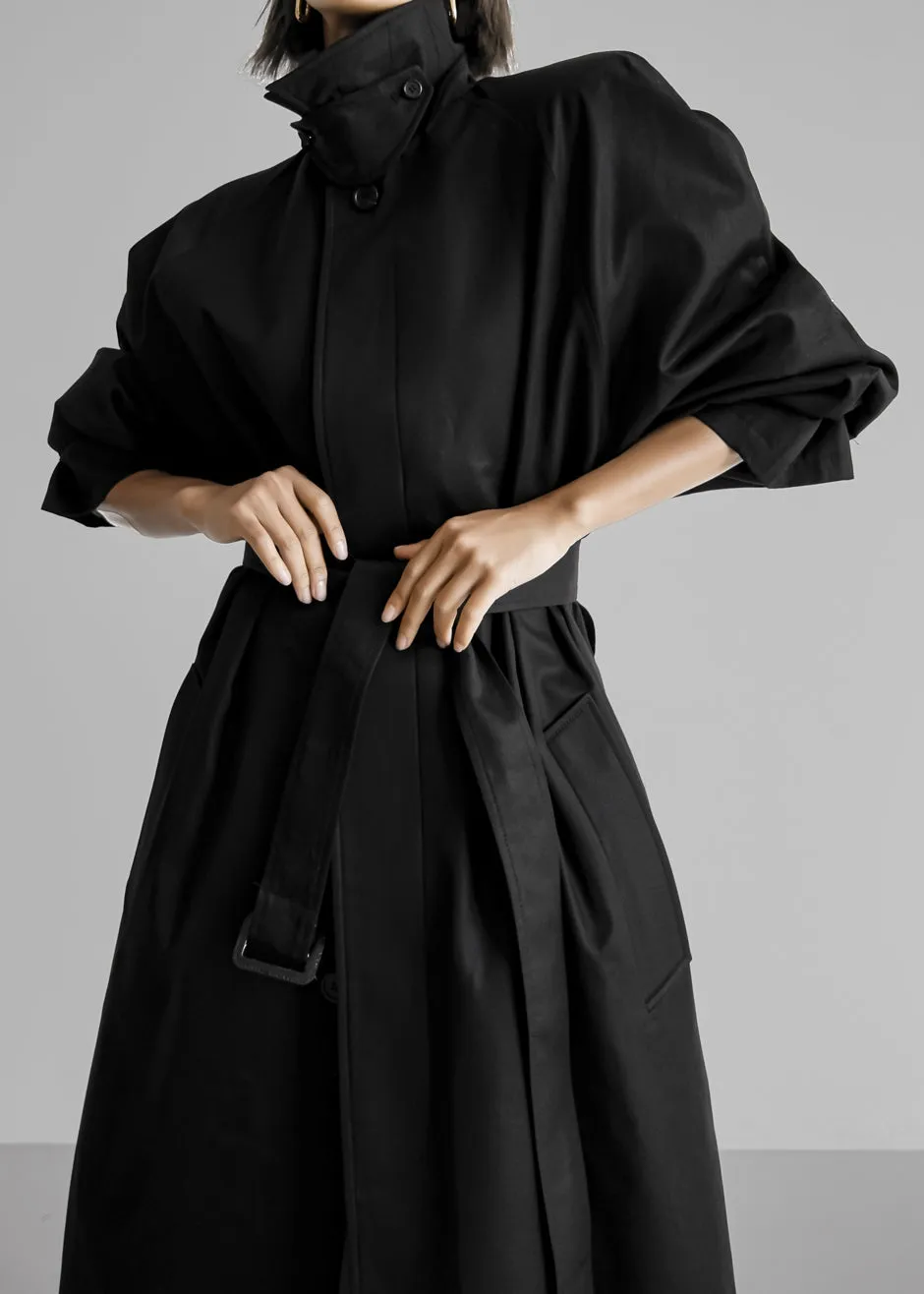 Decima Trench Coat - Black sold by Frankie Shop