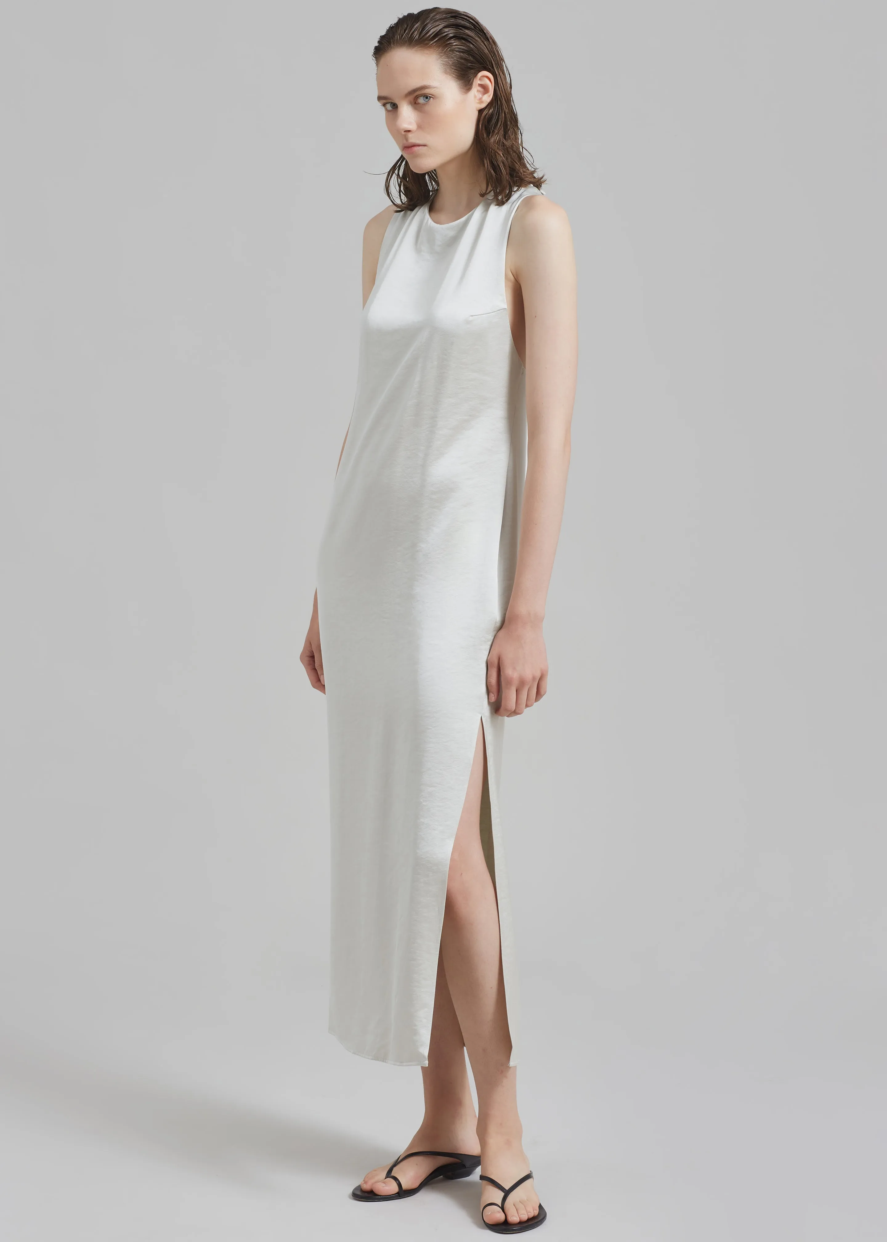 Samsøe Samsøe Ellie Dress - White Onyx sold by Frankie Shop