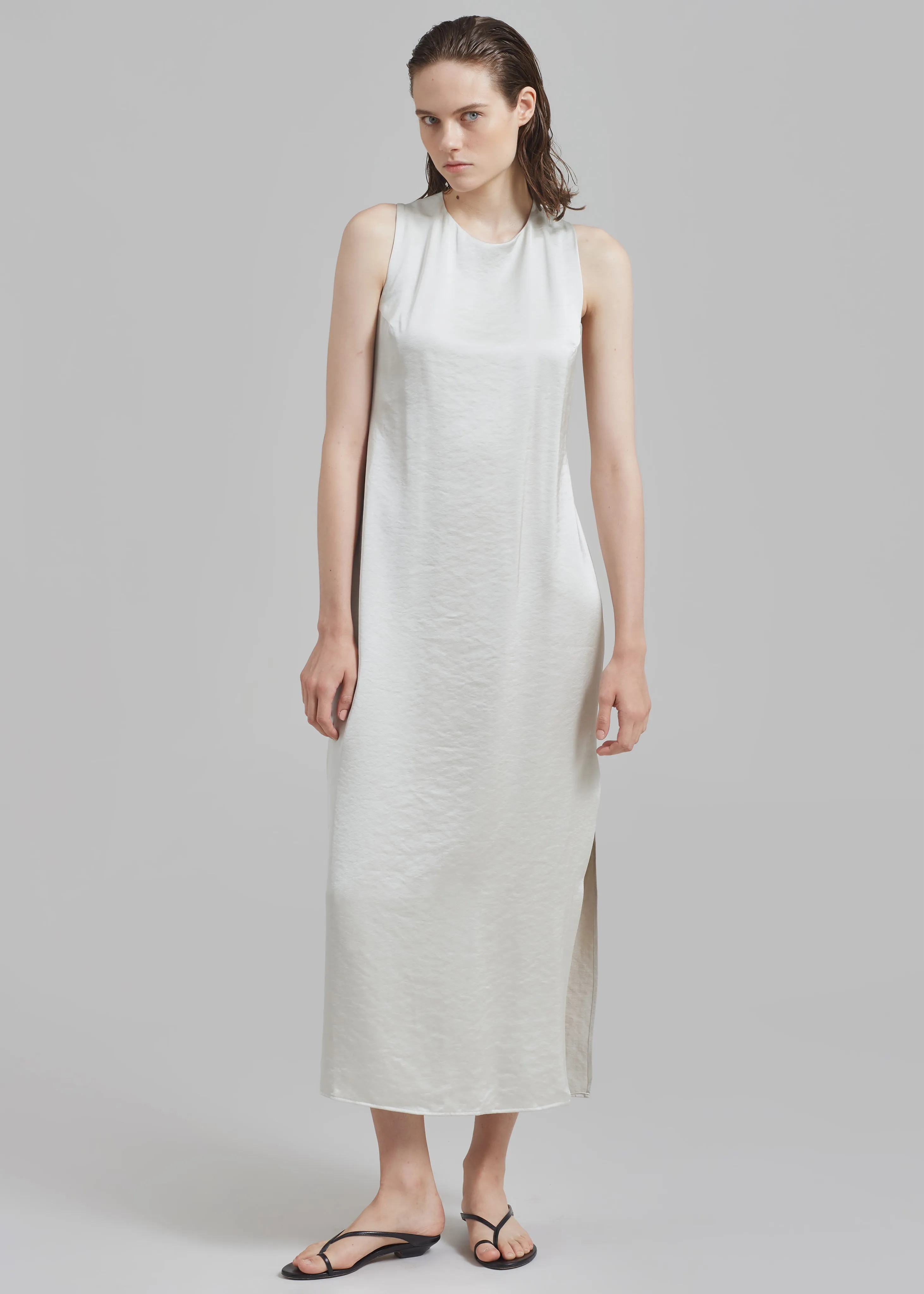 Samsøe Samsøe Ellie Dress - White Onyx sold by Frankie Shop product image thumbnail 3