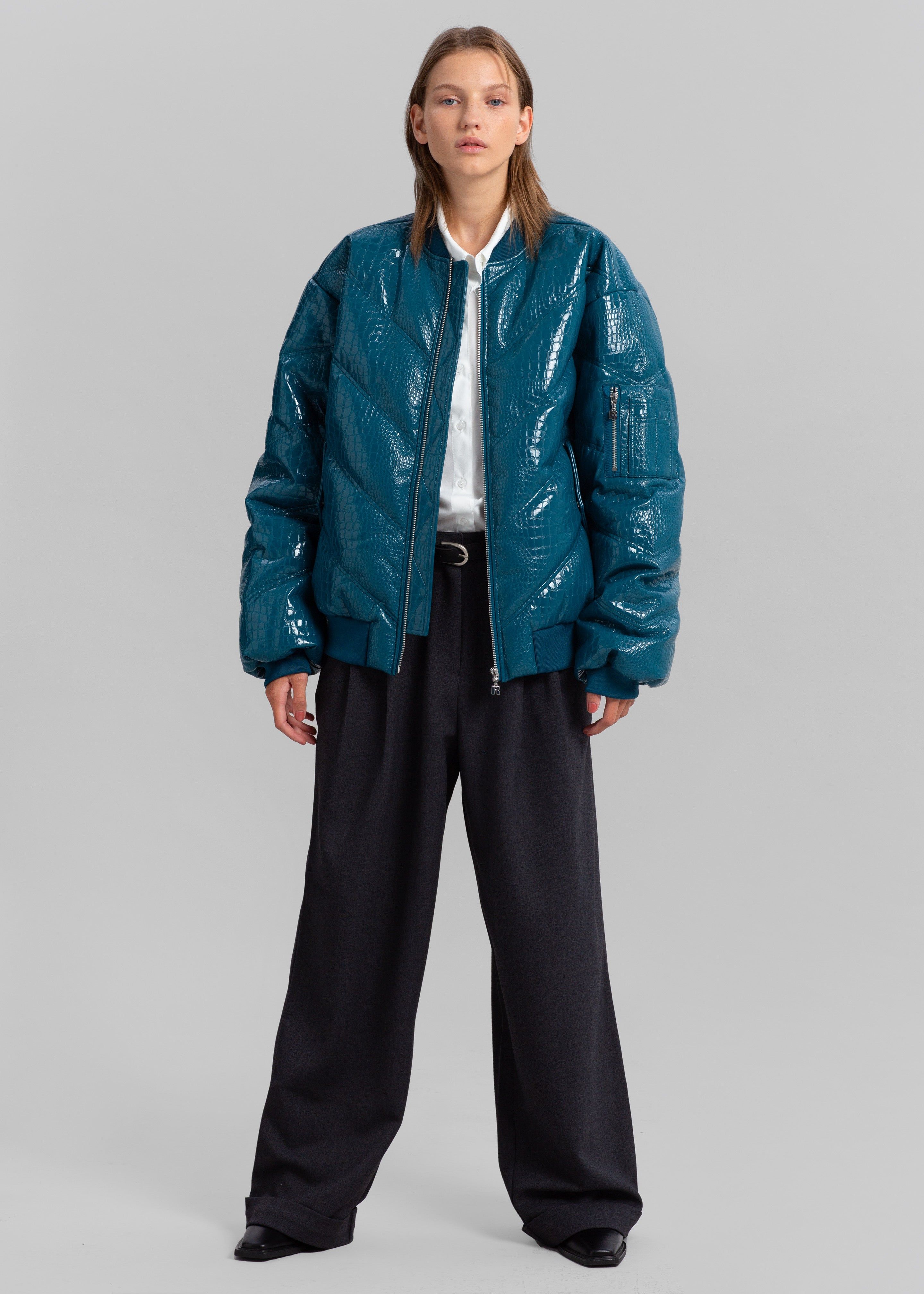 ROTATE Inary Bomber Jacket - Blue Coral sold by Frankie Shop product image thumbnail 4