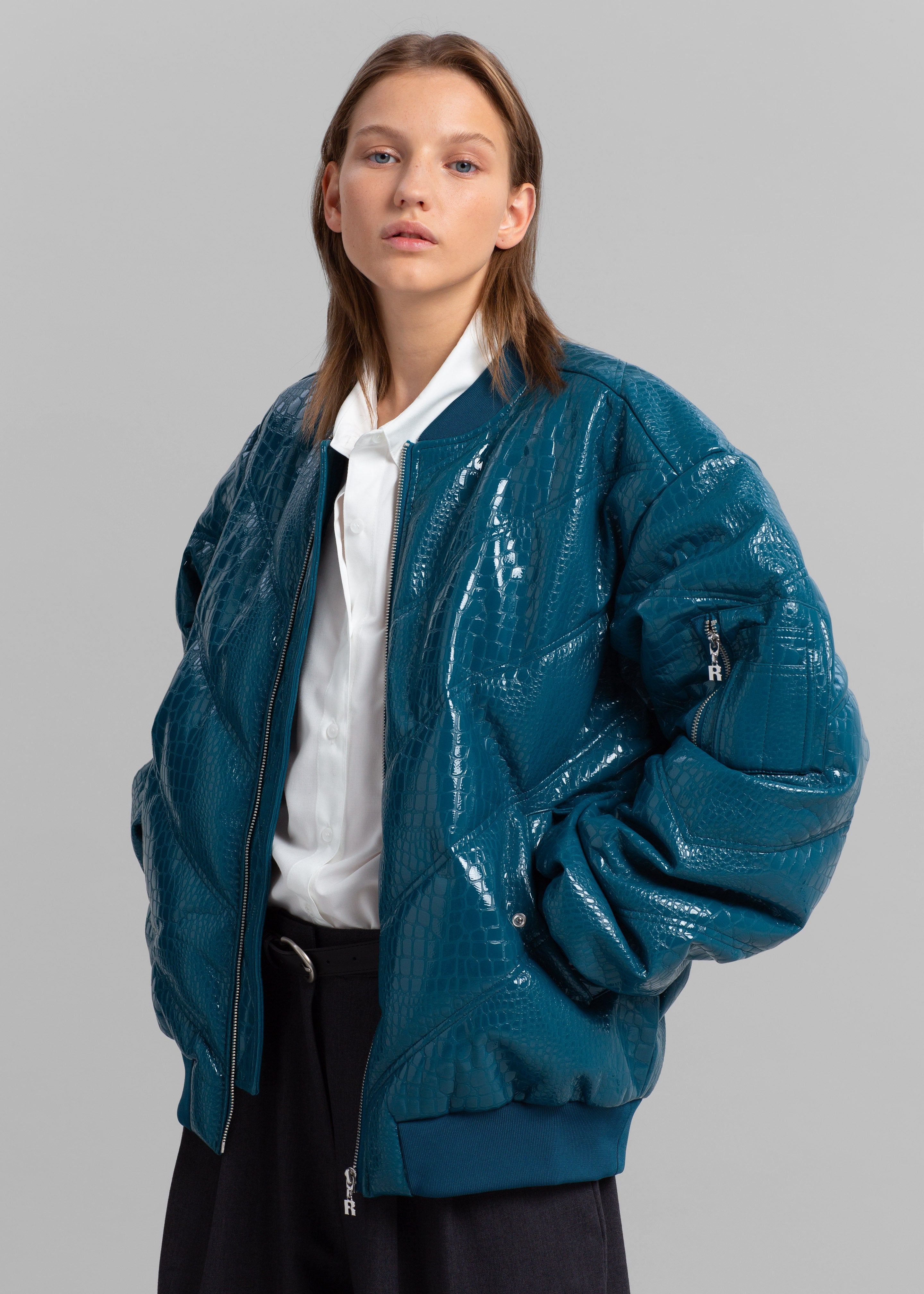 ROTATE Inary Bomber Jacket - Blue Coral sold by Frankie Shop product image thumbnail 3