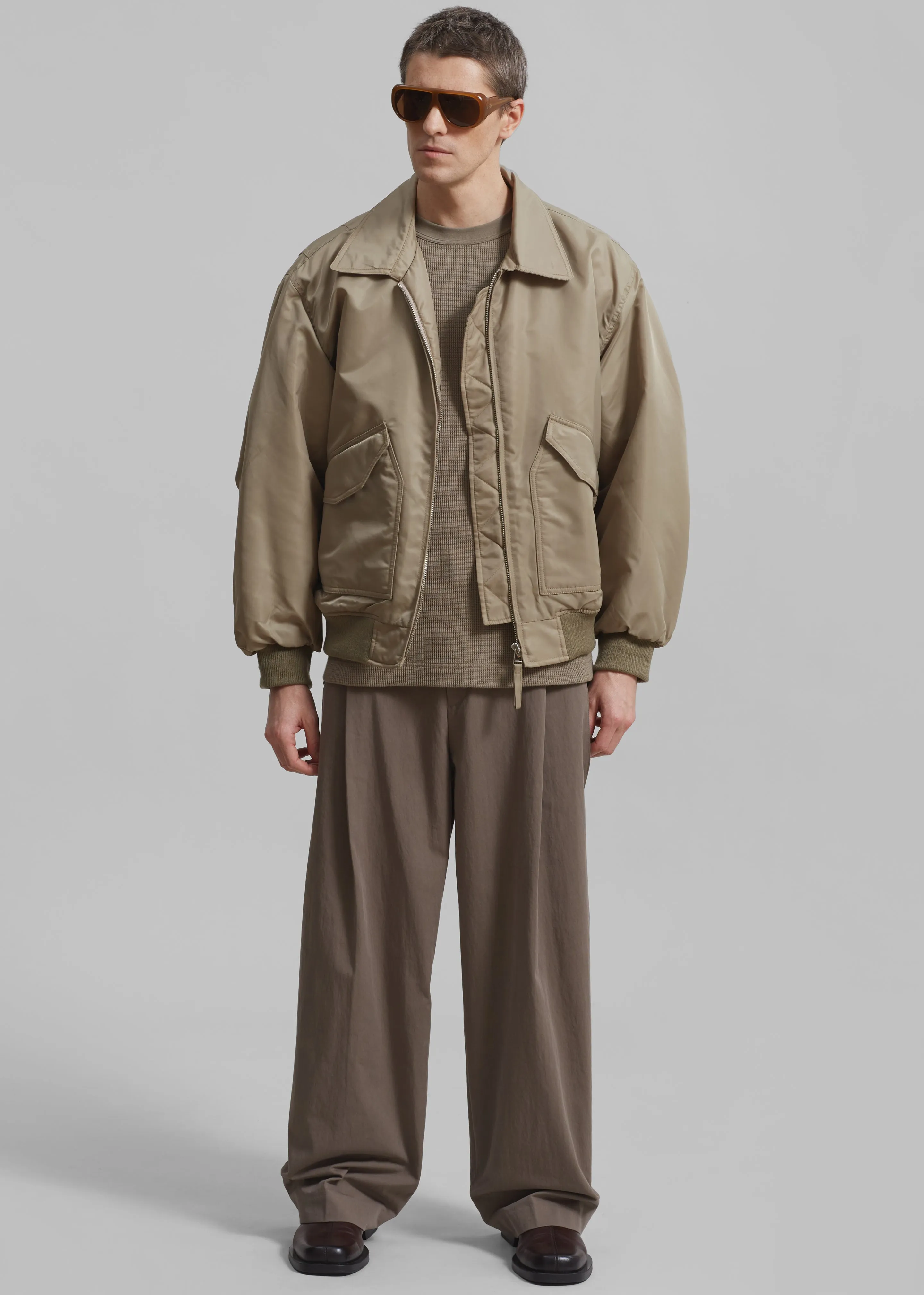 Elias Bomber - Beige sold by Frankie Shop product image thumbnail 4