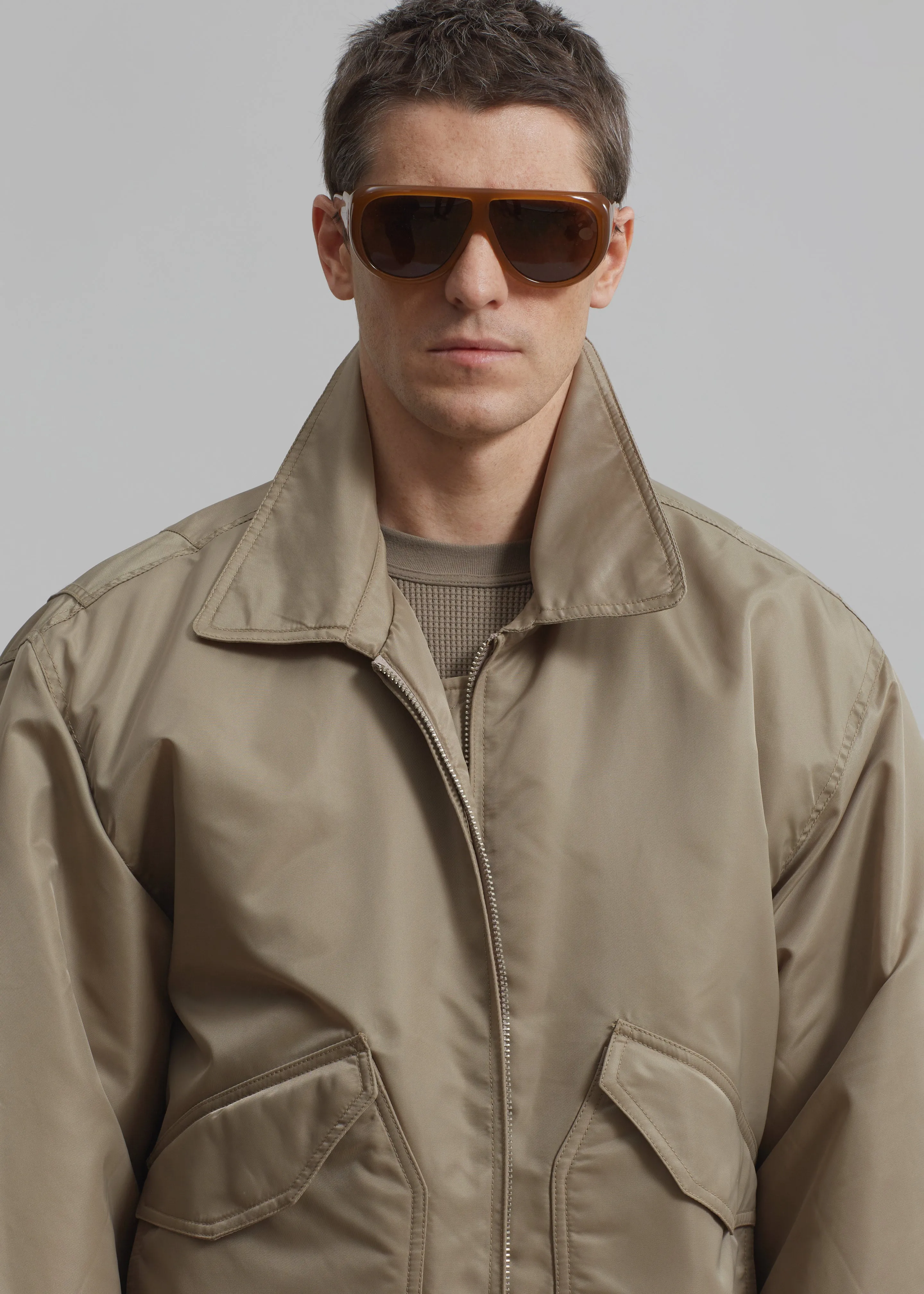 Elias Bomber - Beige sold by Frankie Shop product image thumbnail 3