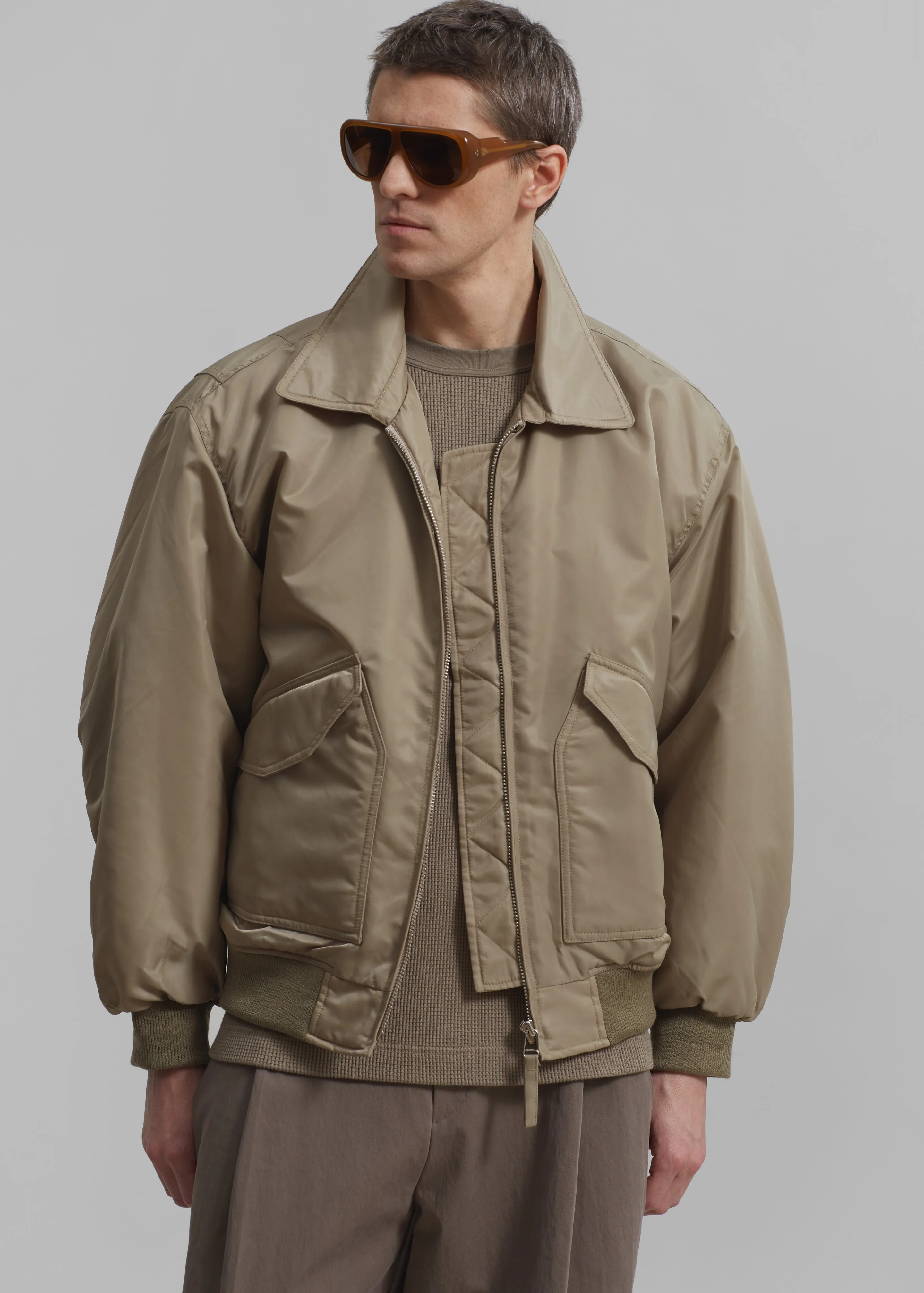 Elias Bomber - Beige sold by Frankie Shop product image thumbnail 5