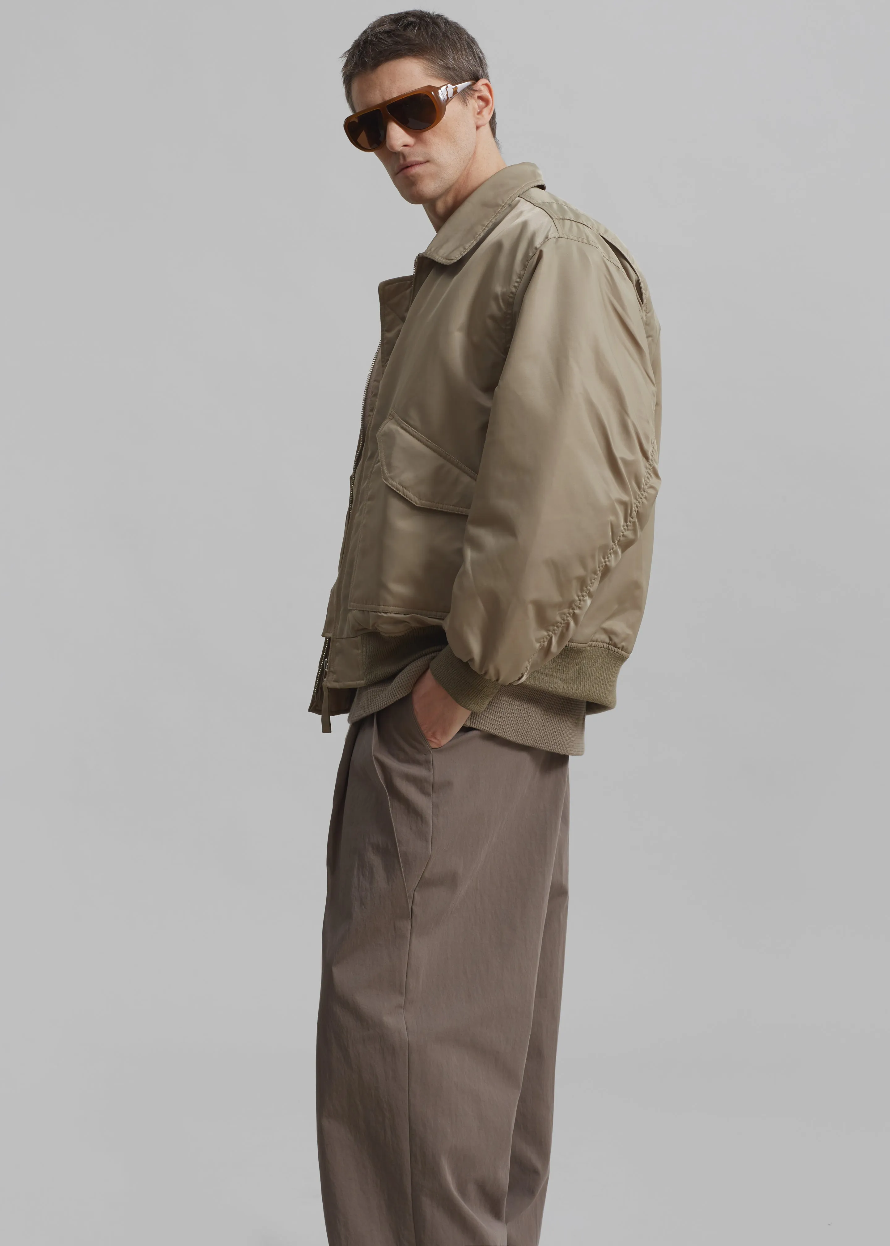 Elias Bomber - Beige sold by Frankie Shop product image thumbnail 2