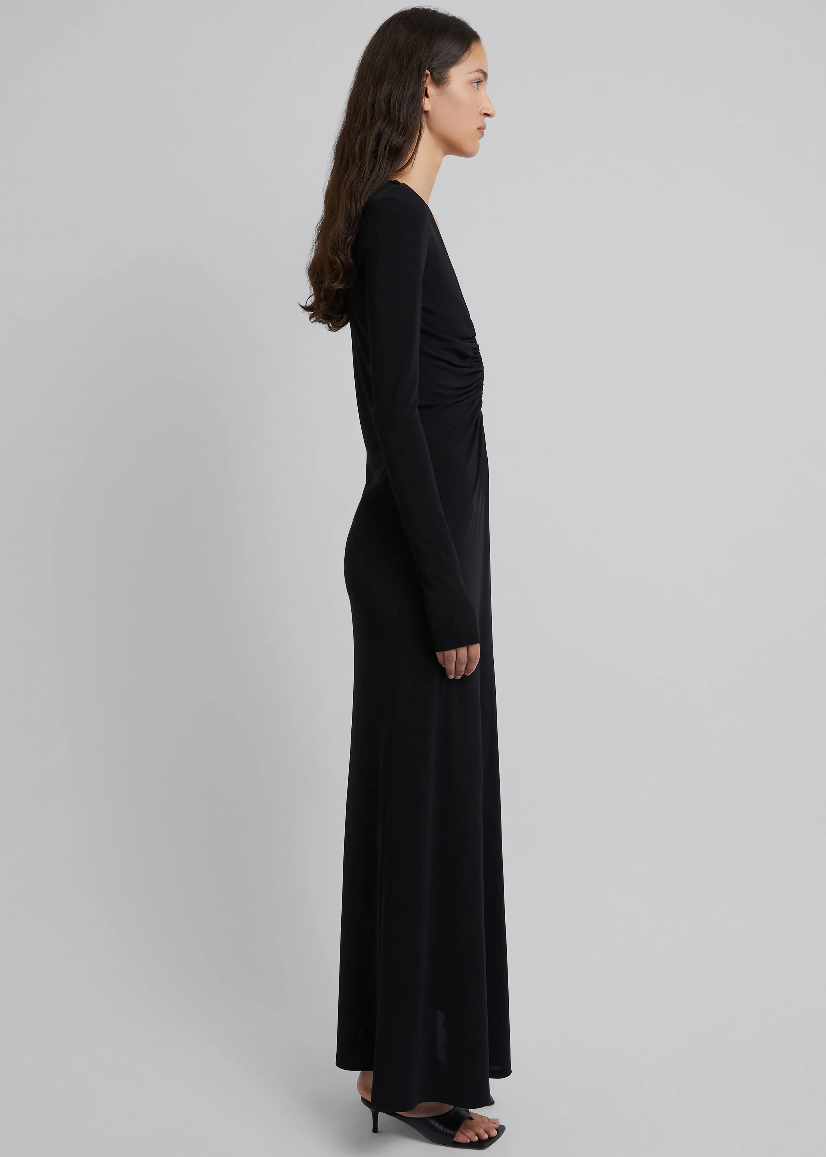 Christopher Esber Arced Palm Long Sleeve Dress - Black sold by Frankie Shop product image thumbnail 4