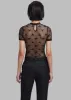 ROTATE Contrast Bodysuit - Black sold by Frankie Shop