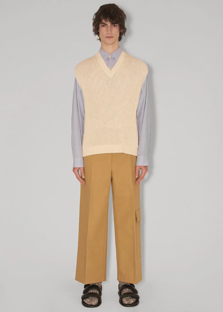 Nanushka Zebe V-Neck Vest - Open Stitch sold by Frankie Shop