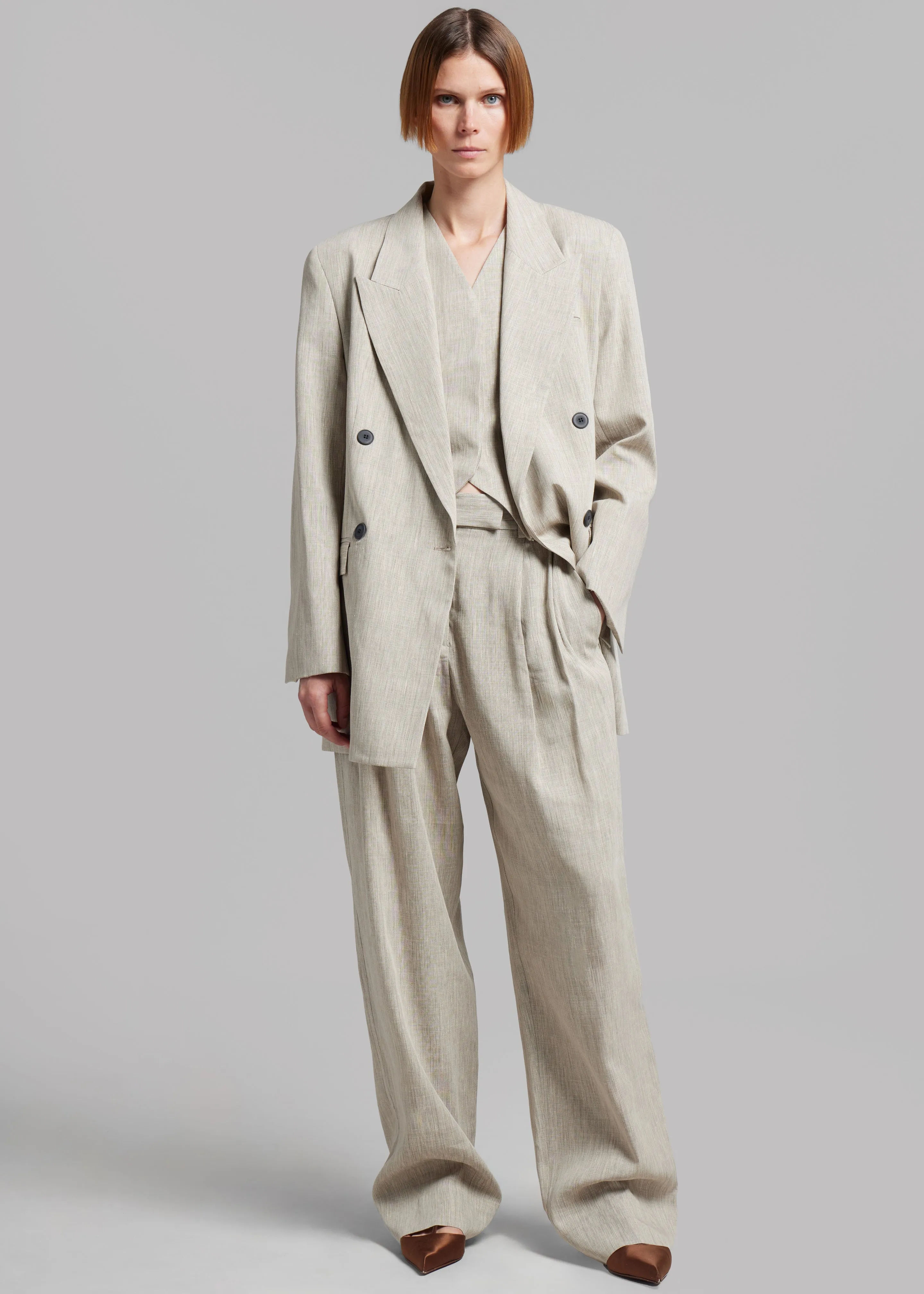 Esse Studios Bode Tailored Trousers - Asha Linen sold by Frankie Shop product image thumbnail 2