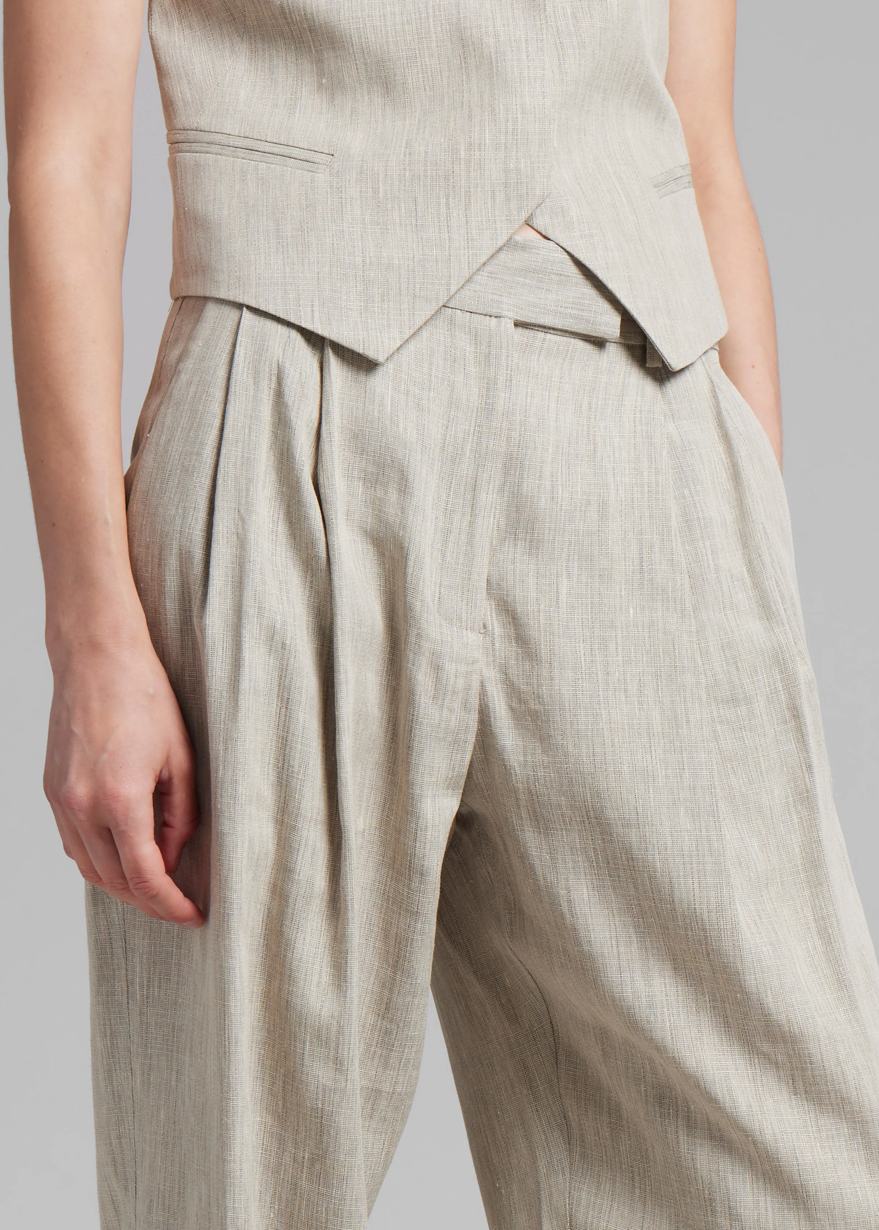 Esse Studios Bode Tailored Trousers - Asha Linen sold by Frankie Shop product image thumbnail 4
