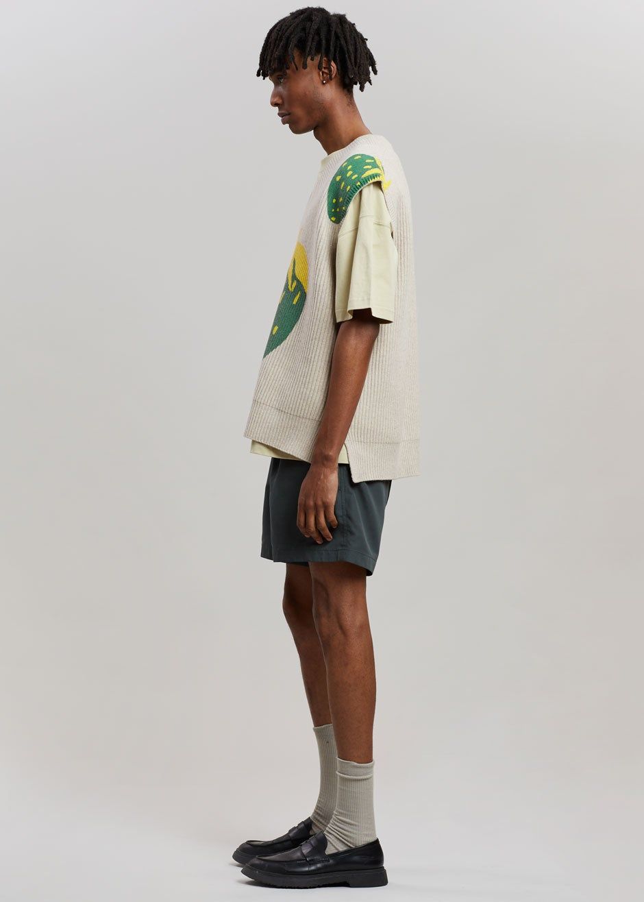 JW Anderson Strawberry V-Neck Vest - Natural/Green sold by Frankie Shop product image thumbnail 6